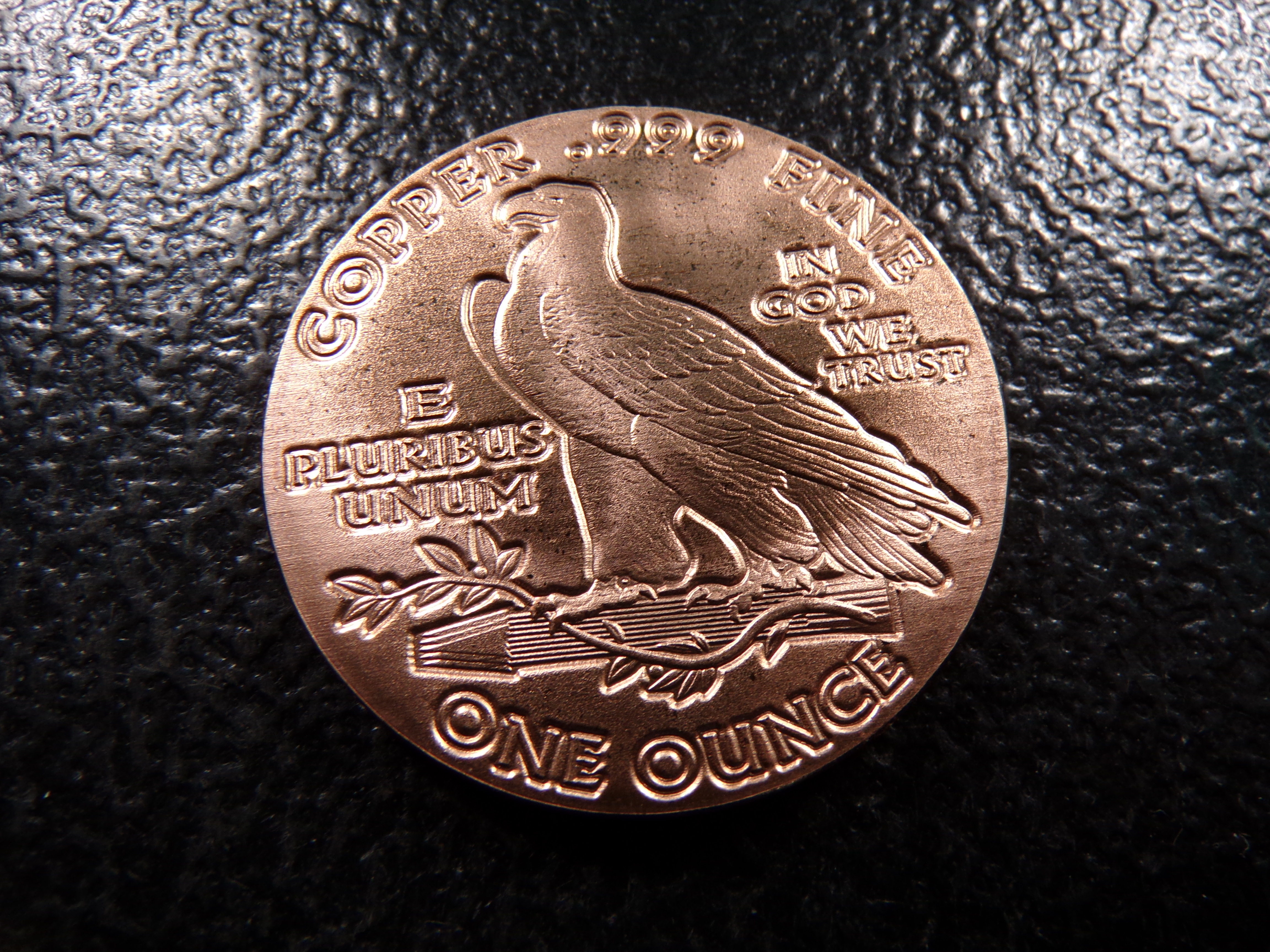 INDIAN HEAD STYLE 1 OUNCE .999 FINE COOPER