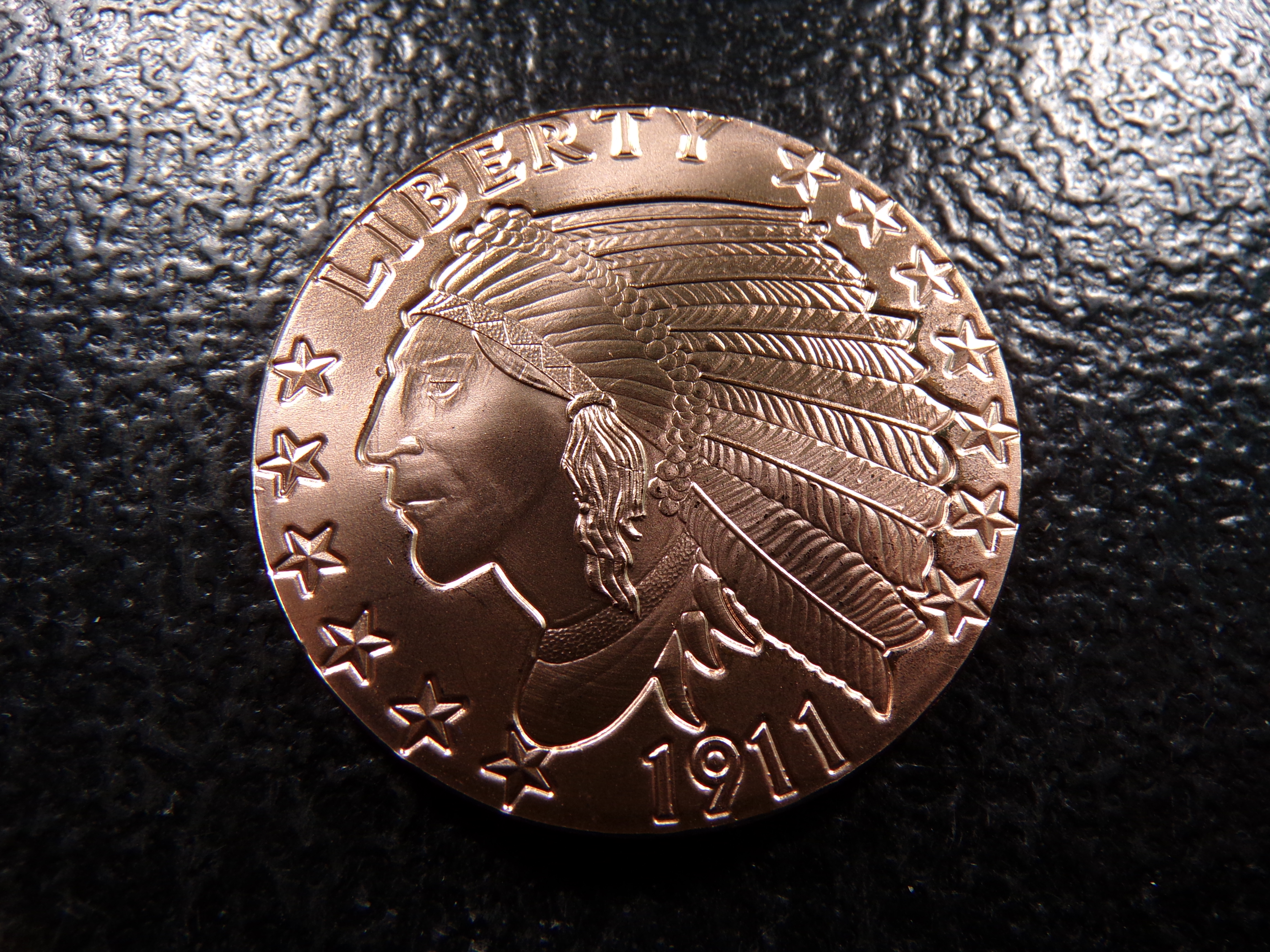 INDIAN HEAD STYLE 1 OUNCE .999 FINE COOPER
