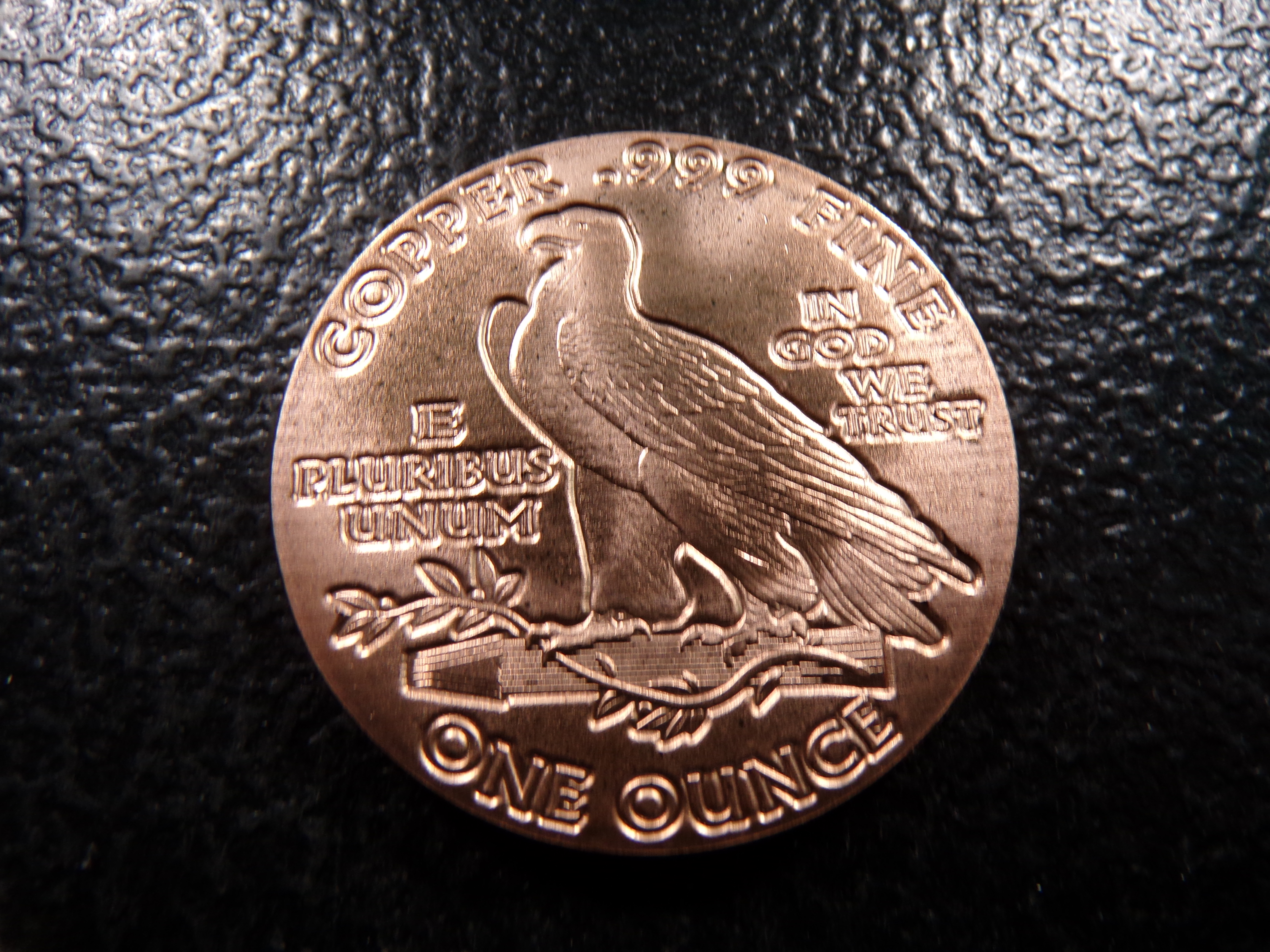 INDIAN HEAD STYLE 1 OUNCE .999 FINE COOPER