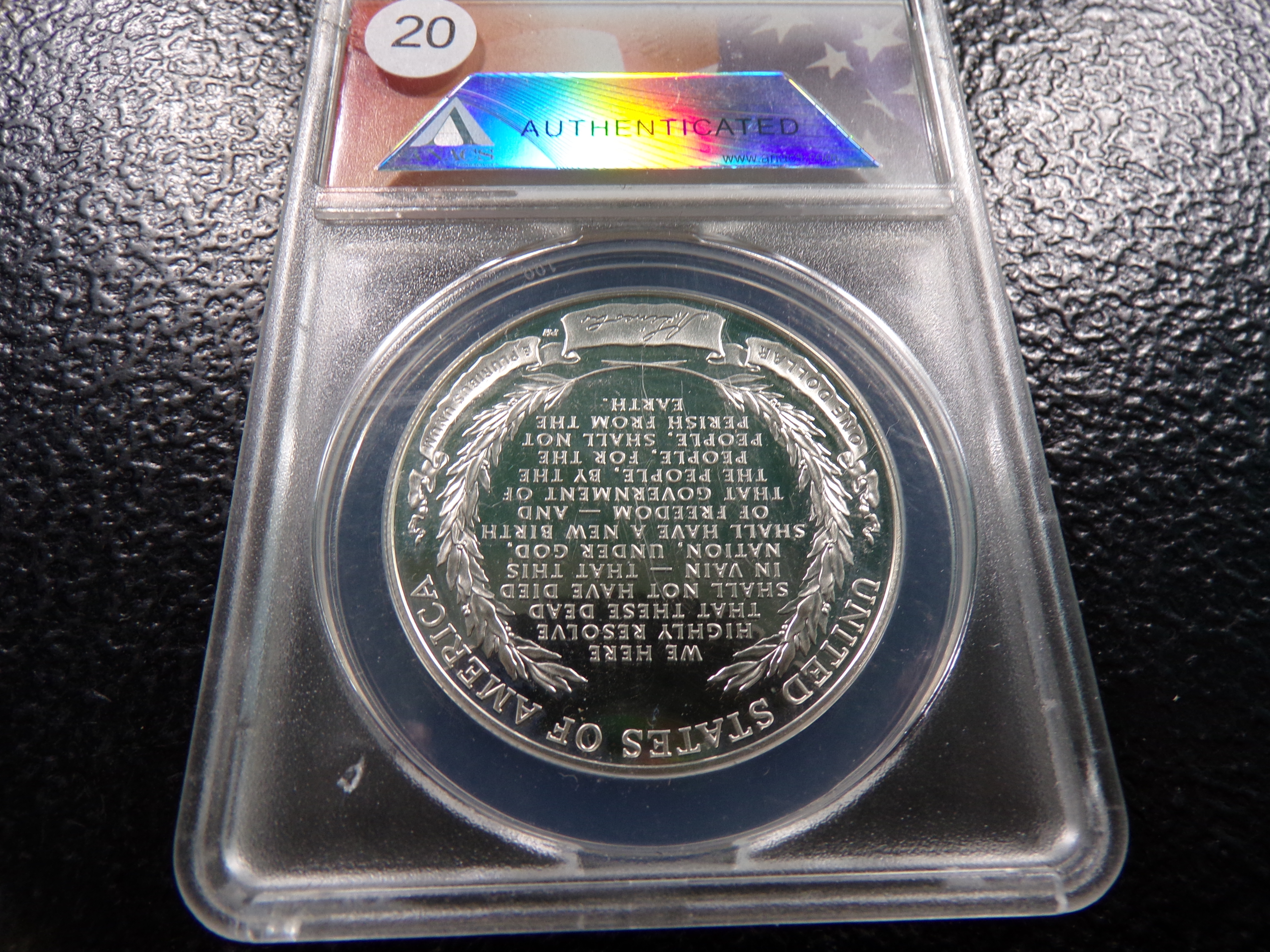 2009-P ANACS PR70 DCAM A FIRST STRIKE COIN LINCOLN COMMEM. SILVER PROOF DOLLAR #0194 OF 1809