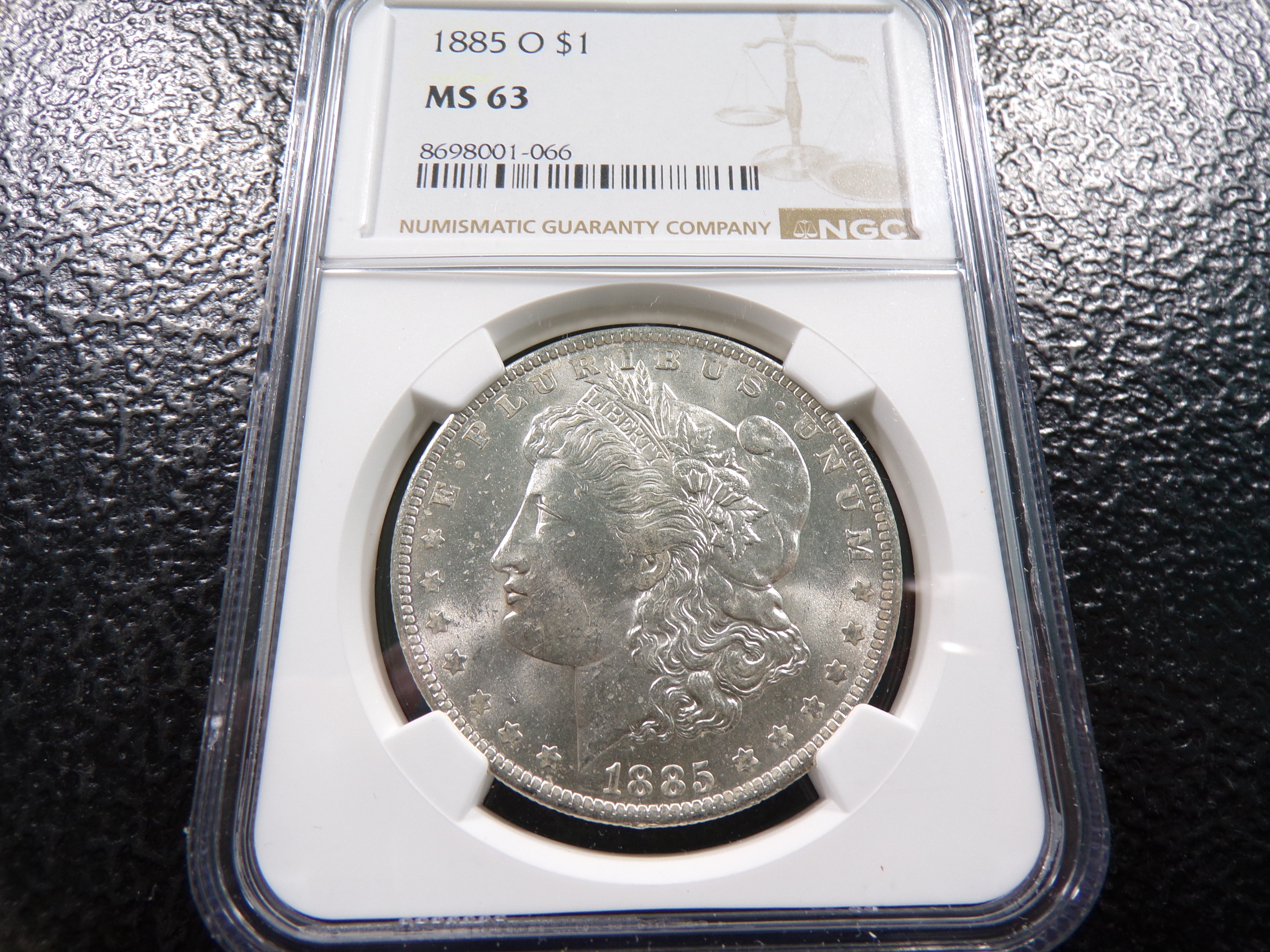 1885-O NGC MS63 MORGAN SILVER DOLLAR