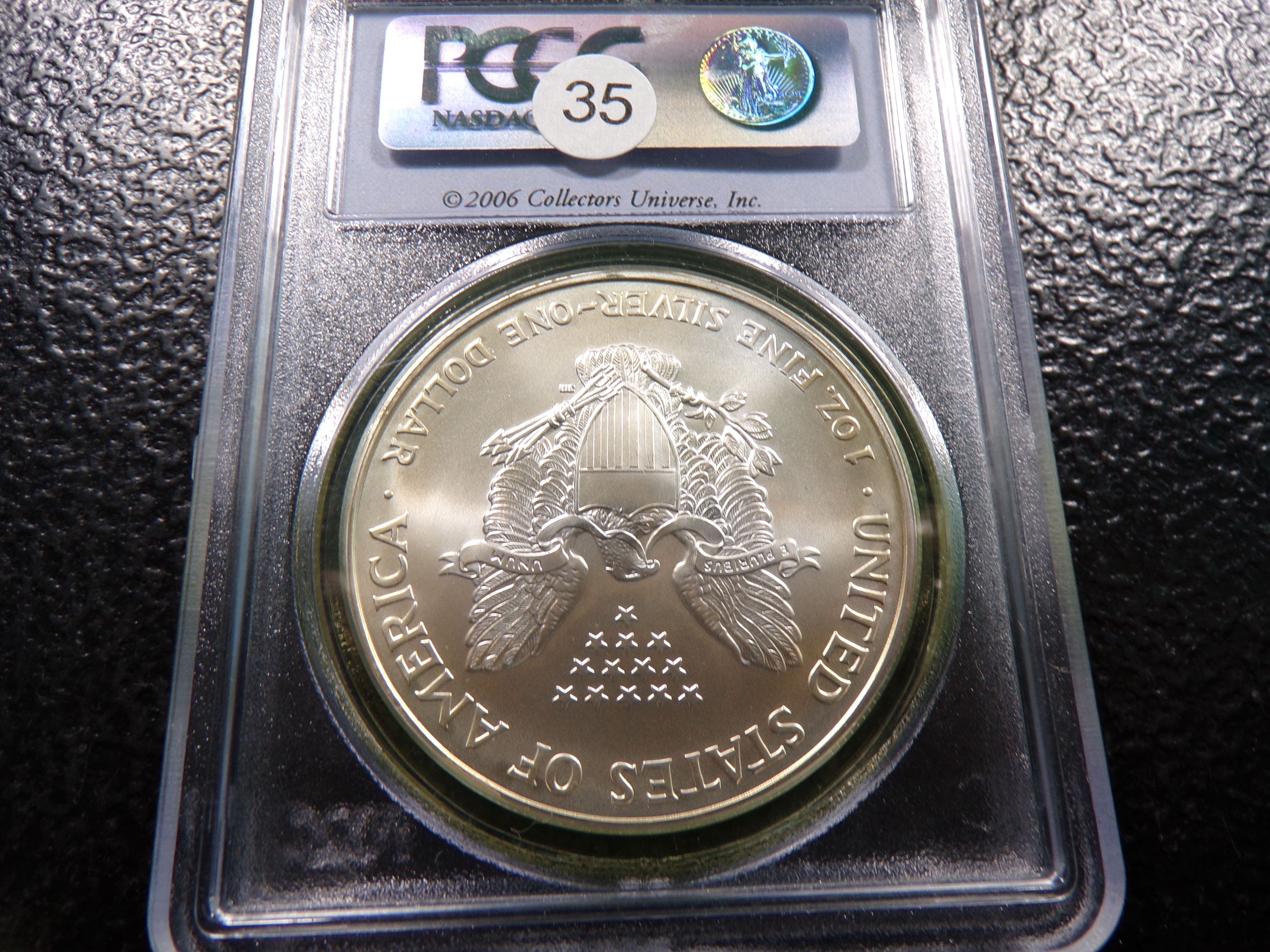 2006 PCGS MS69 FIRST STRIKE AMERICAN SILVER EAGLE DOLLAR