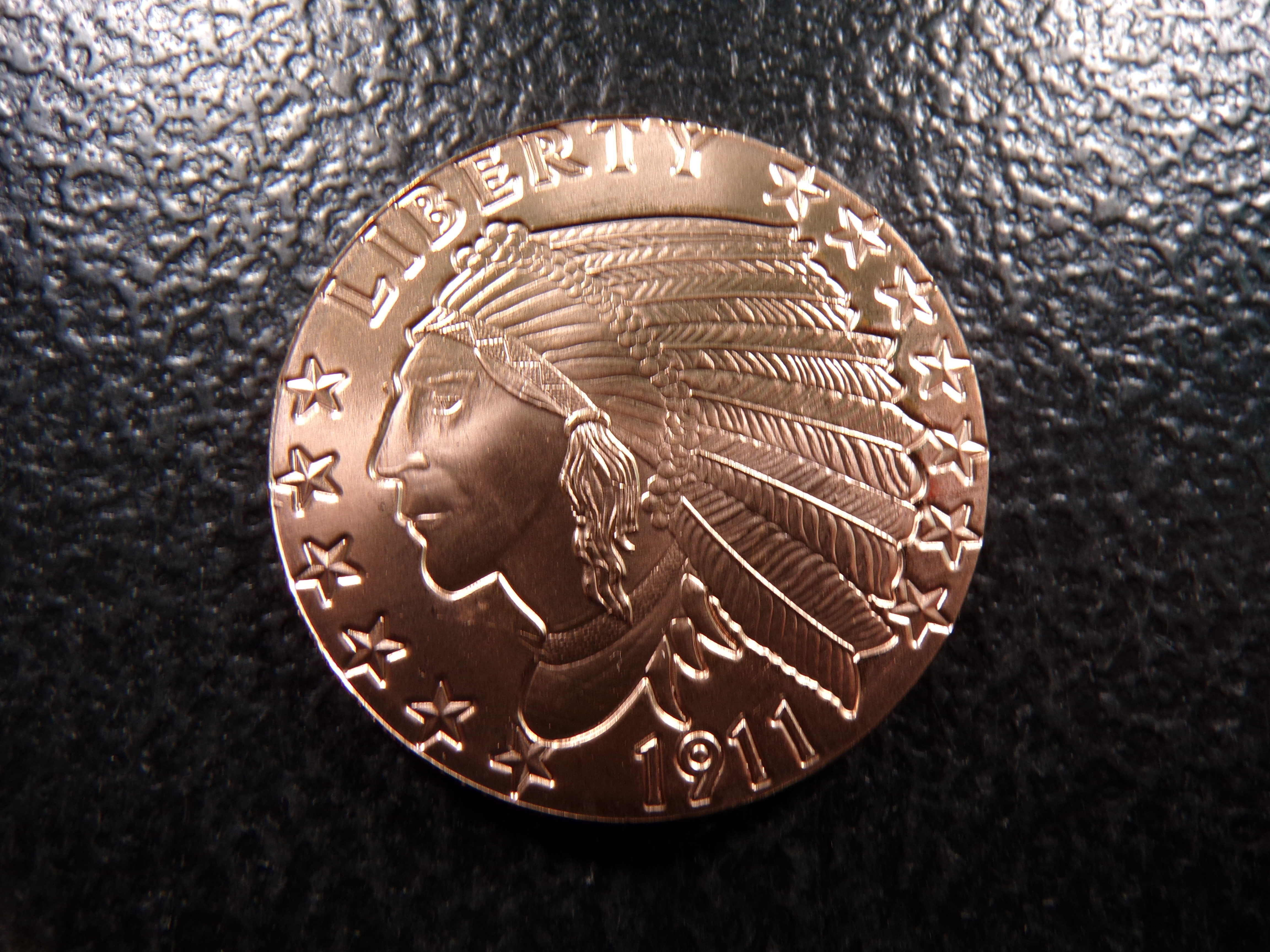 INDIAN HEAD STYLE 1 OUNCE .999 FINE COOPER