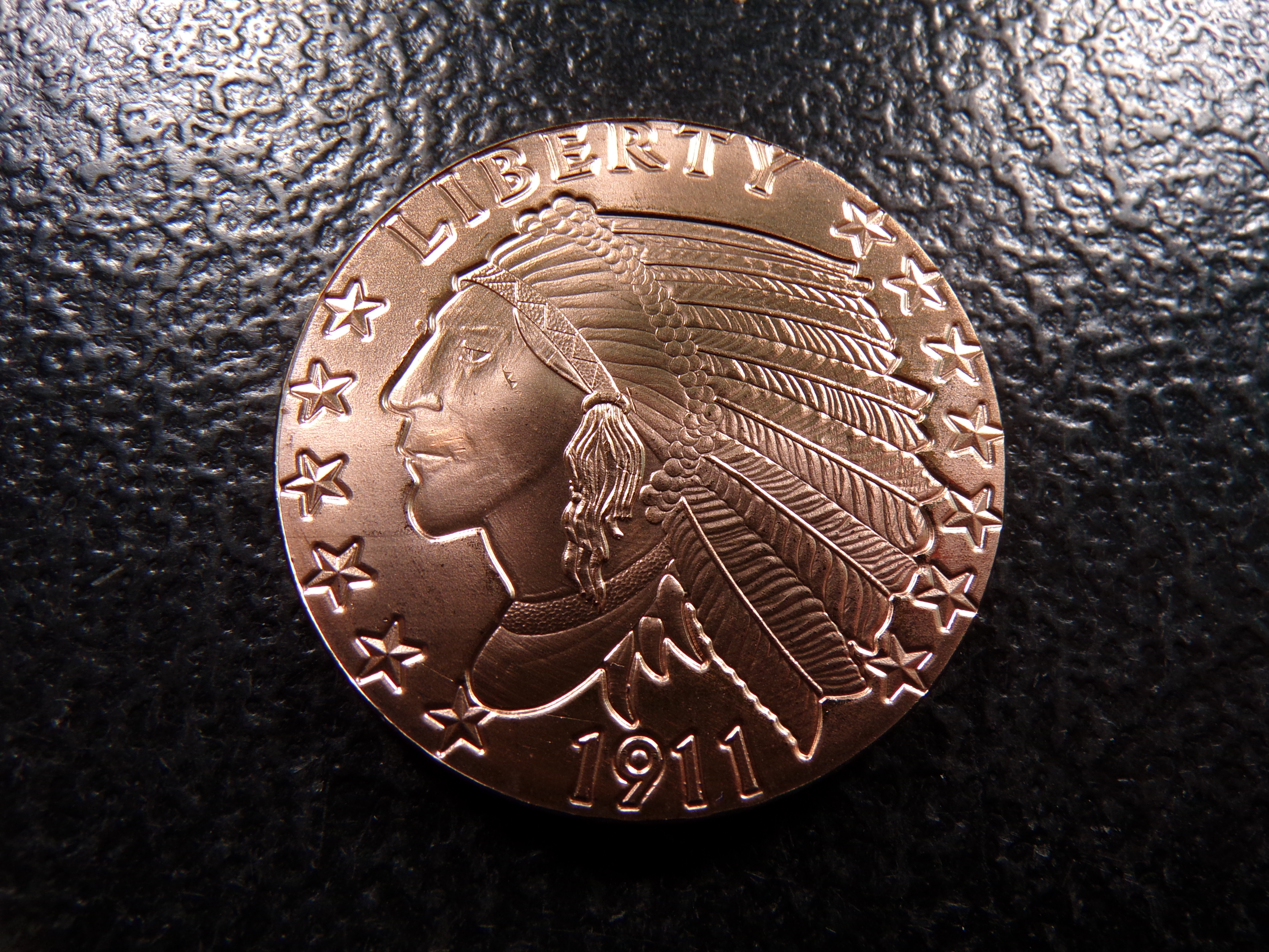 INDIAN HEAD STYLE 1 OUNCE .999 FINE COOPER