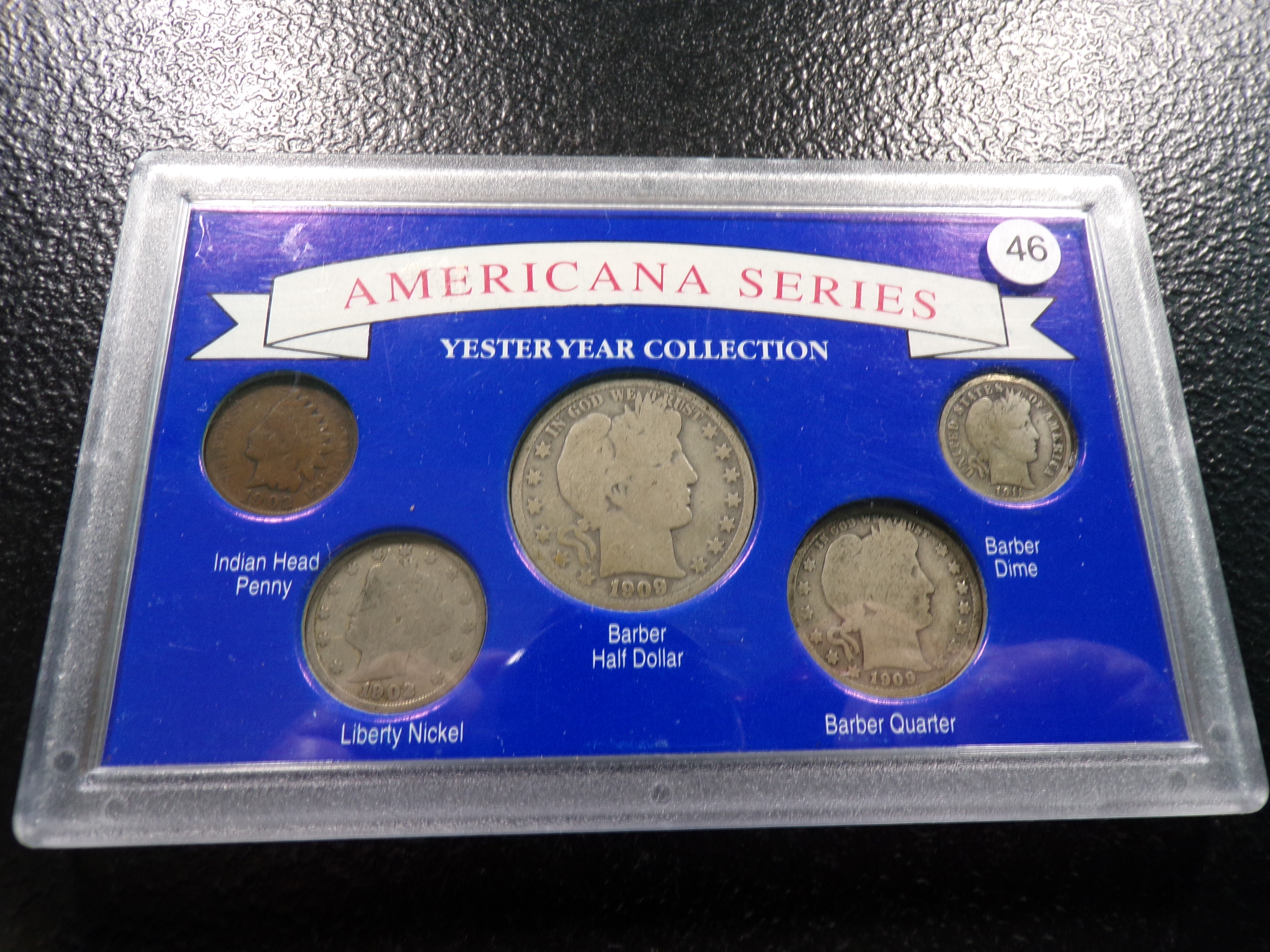 YESTERYEAR COIN COLLECTION WITH SILVER HALF DOLLAR, QUARTER, DIME