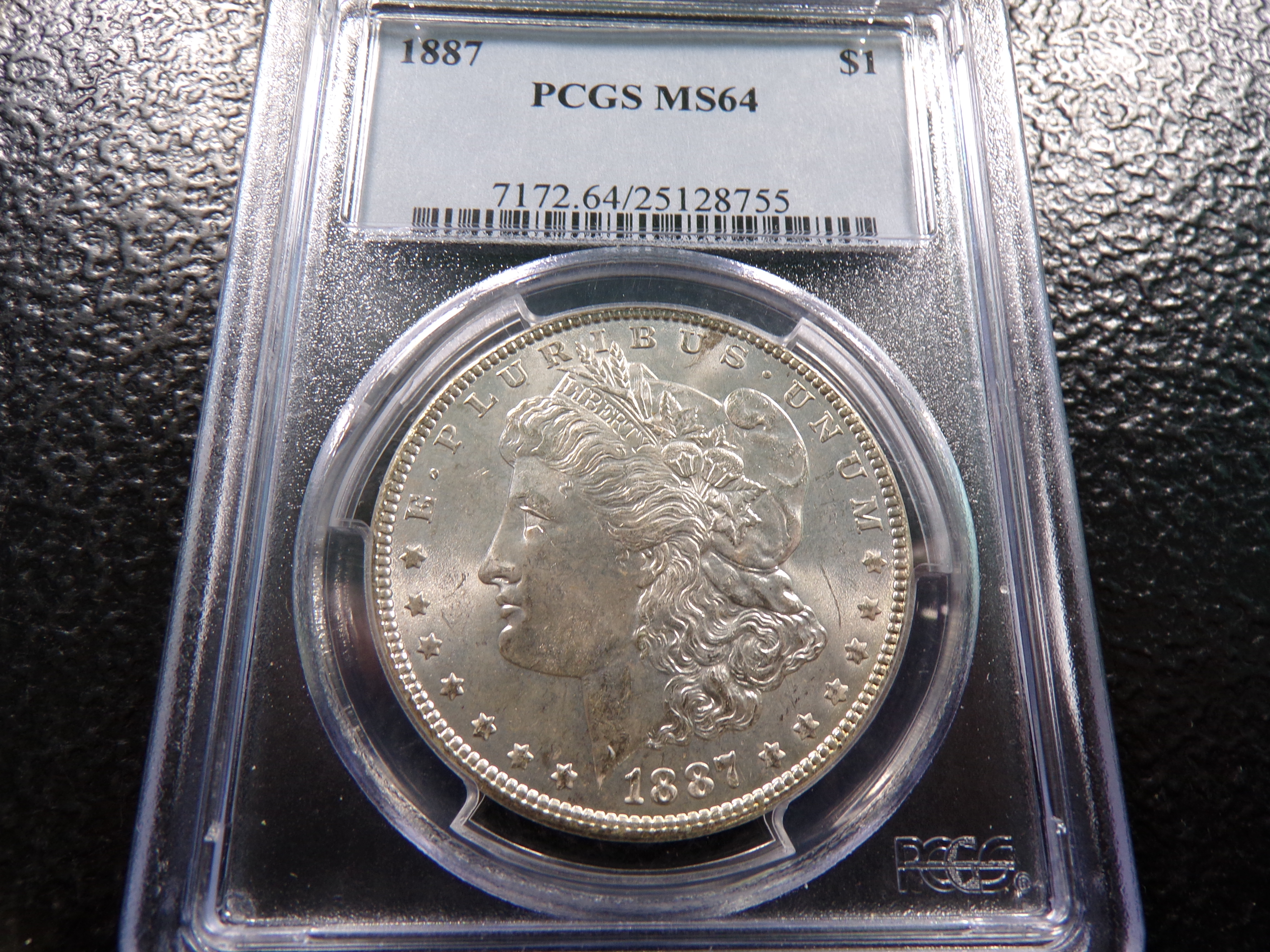 1887 PCGS MS64 MORGAN SILVER DOLLAR
