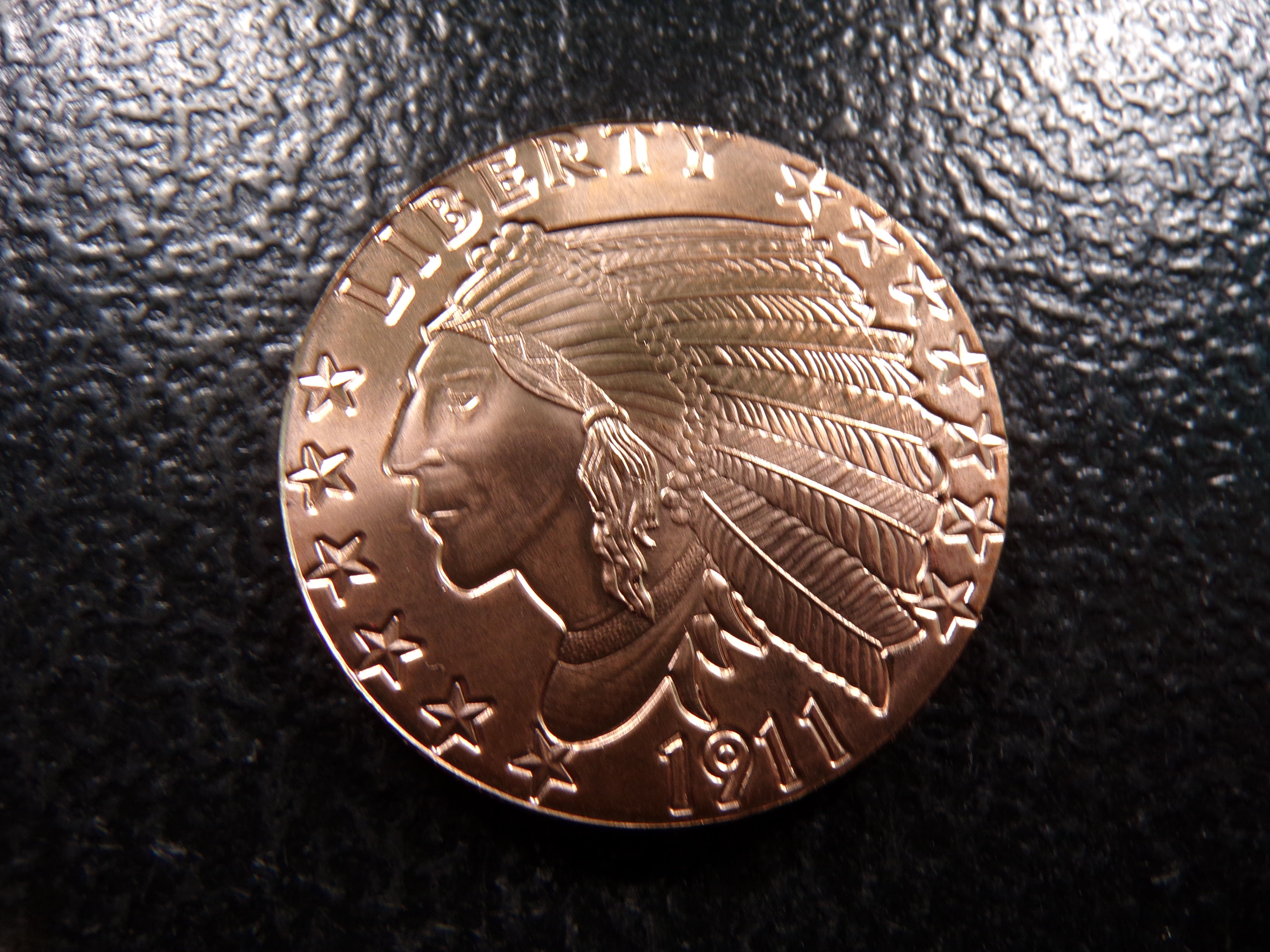 INDIAN HEAD STYLE 1 OUNCE .999 FINE COOPER