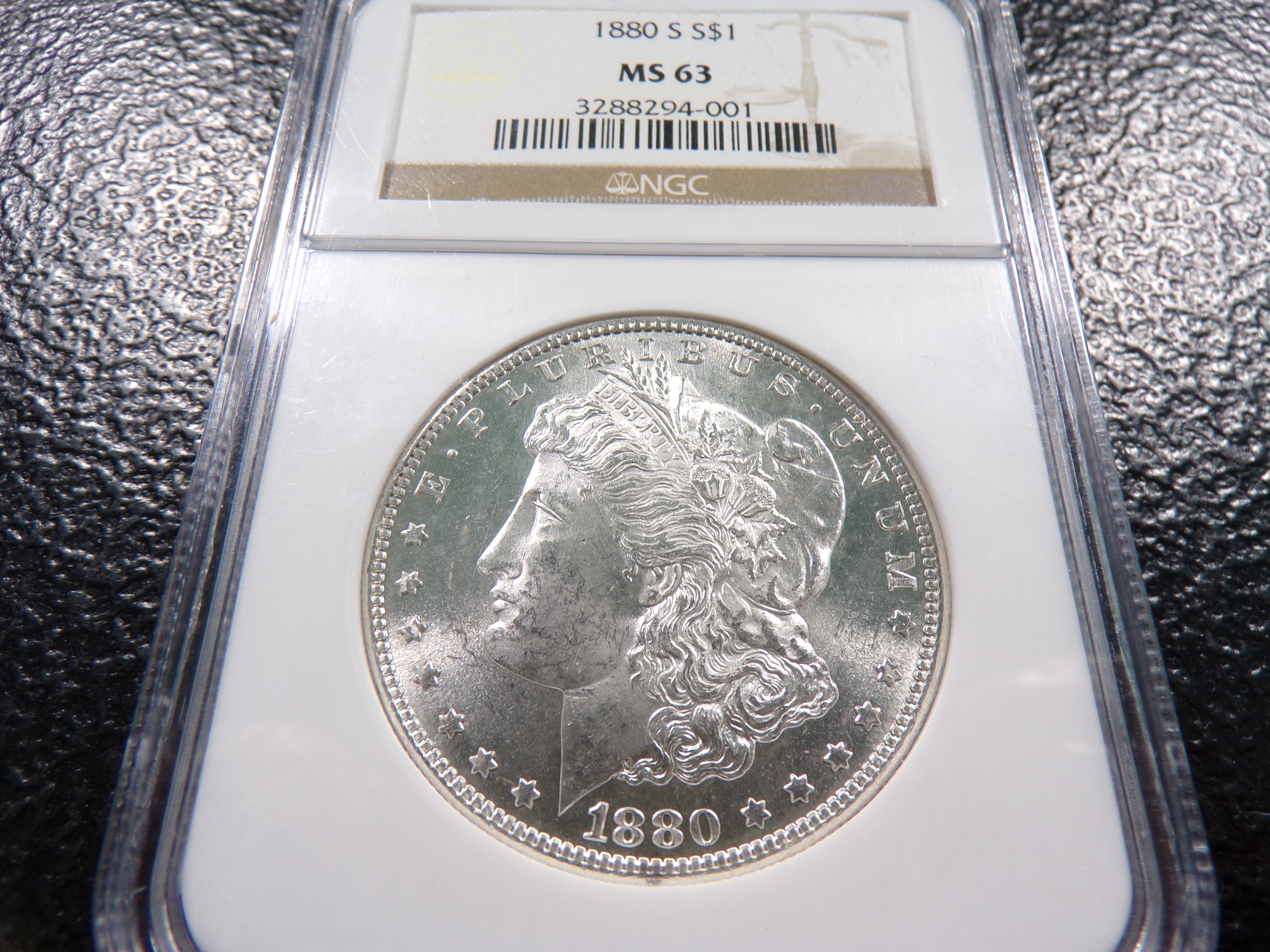 1880-S NGC MS63 MORGAN SILVER DOLLAR