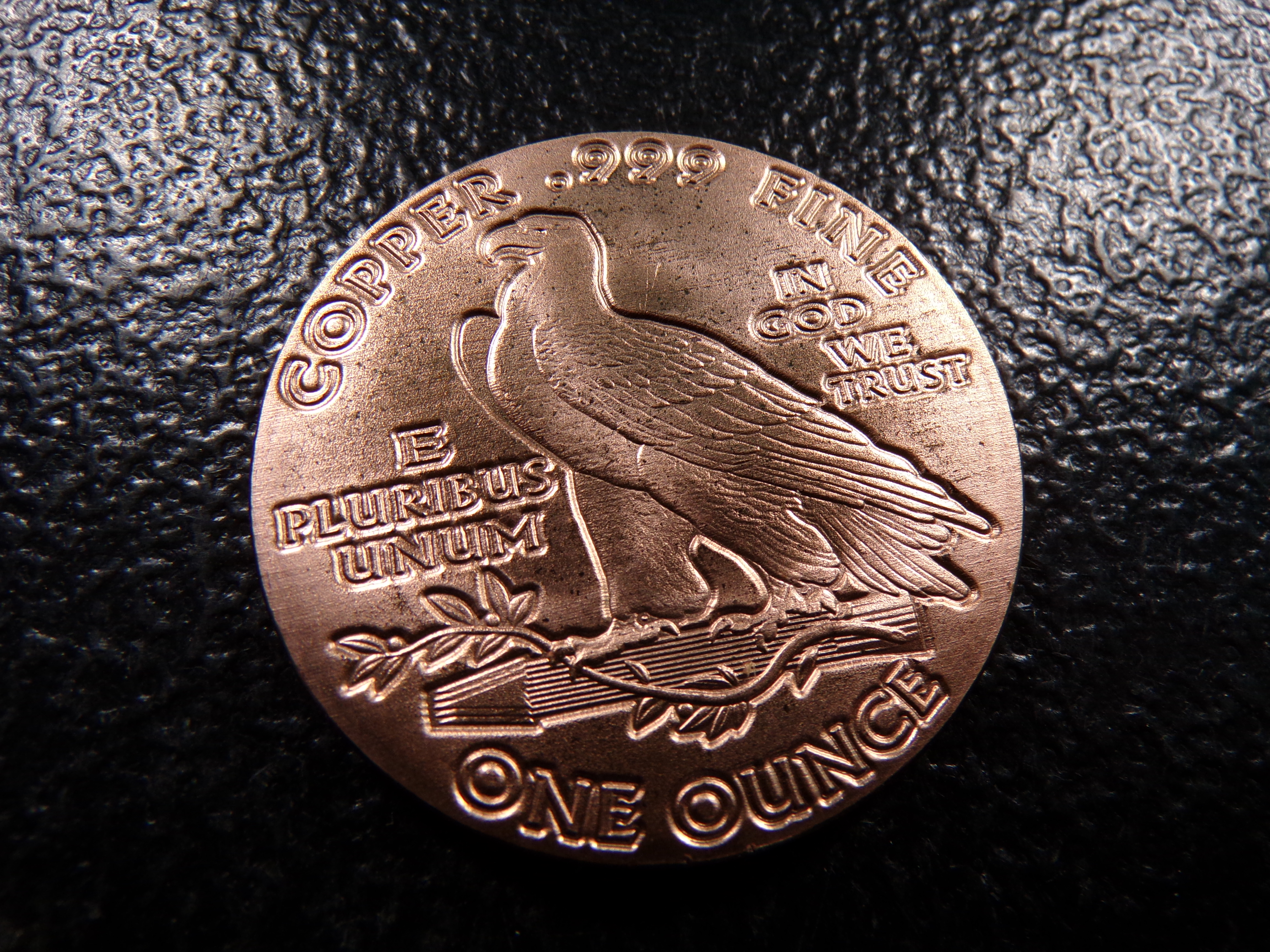 INDIAN HEAD STYLE 1 OUNCE .999 FINE COOPER