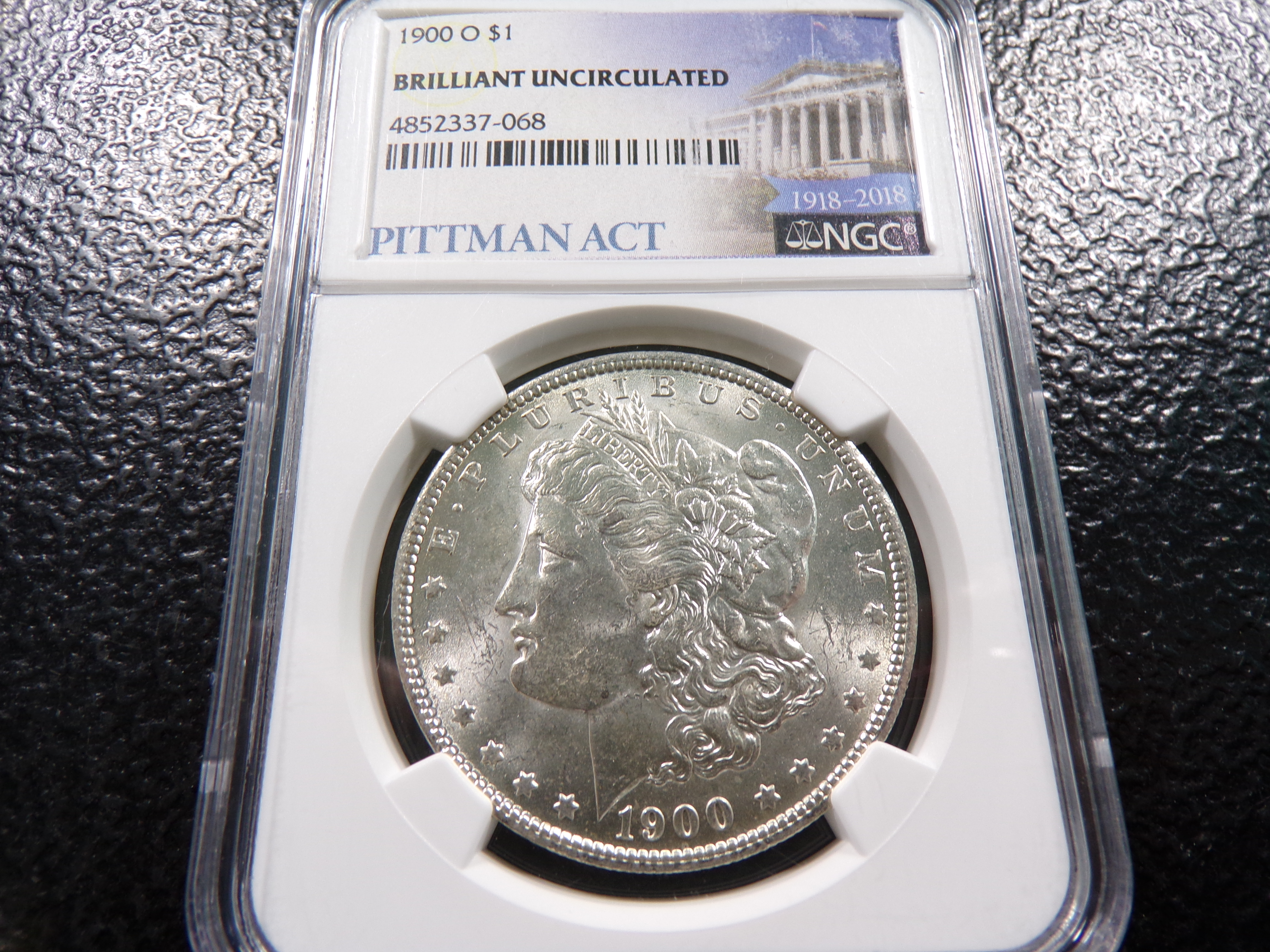 1900-O NGC BRILLIANT UNCIRCULATED MORGAN SILVER DOLLAR