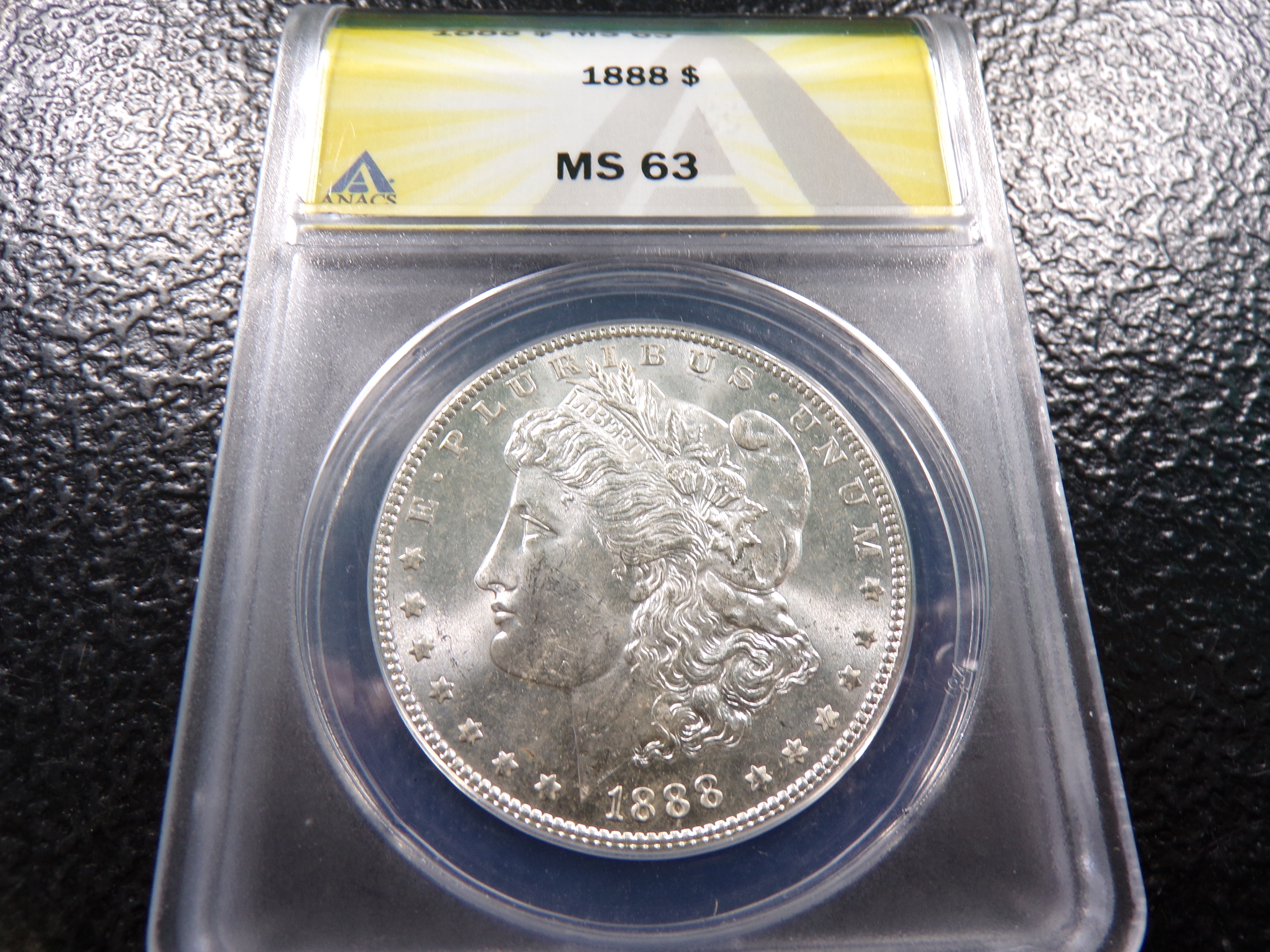 1888 ANACS MS63 MORGAN SILVER DOLLAR