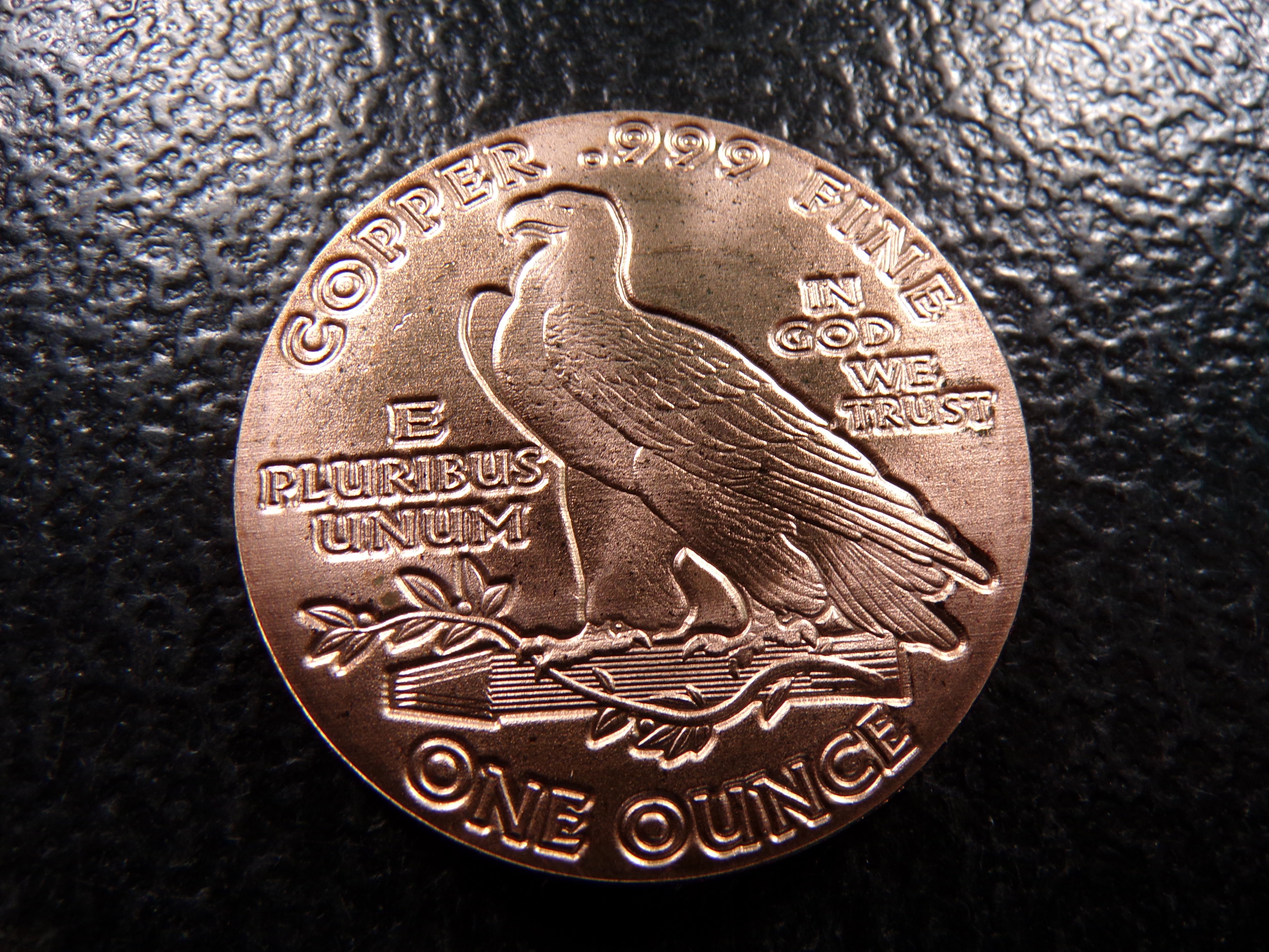 INDIAN HEAD STYLE 1 OUNCE .999 FINE COOPER
