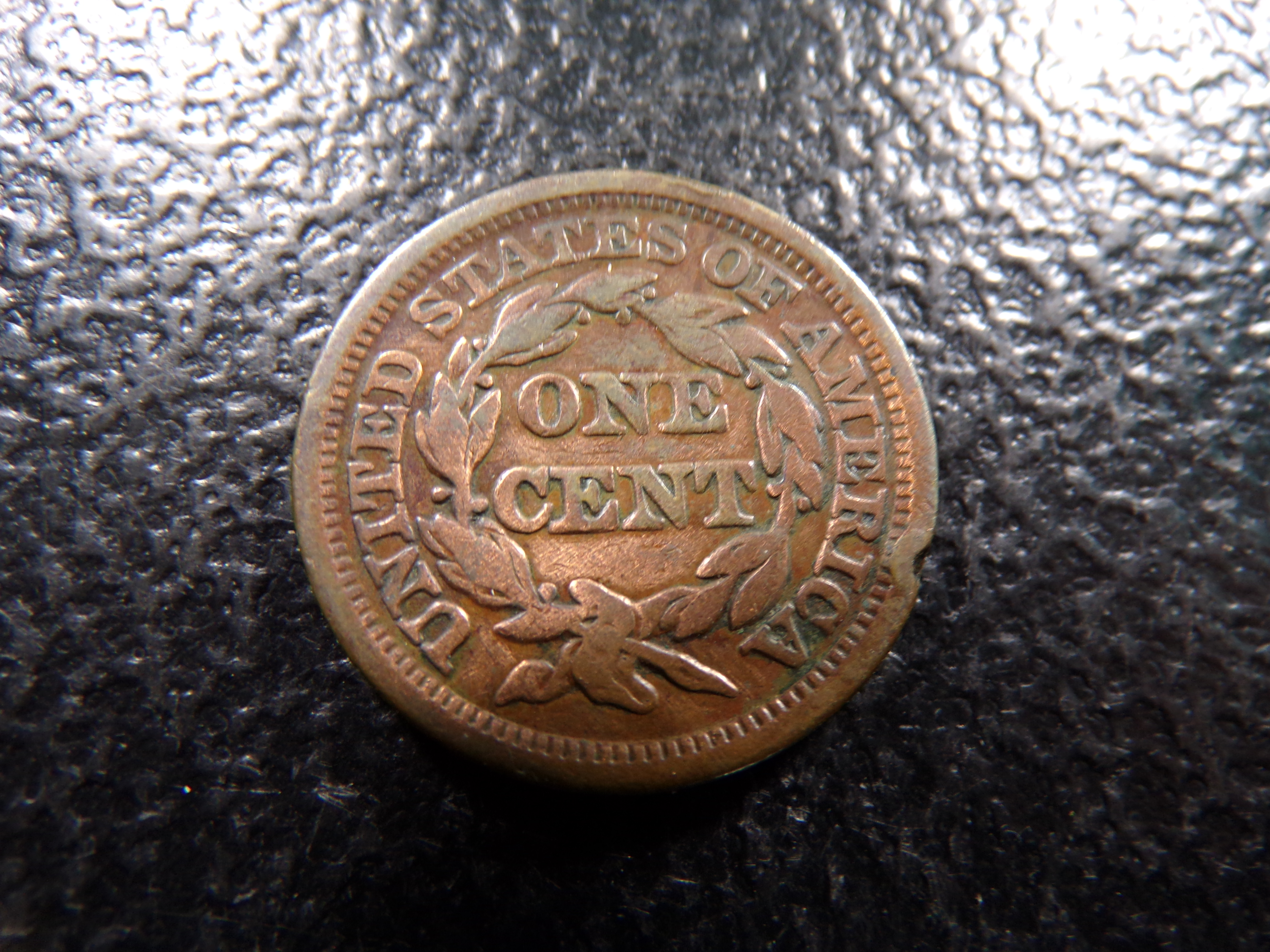 1848 BRAIDED HAIR LARGE CENT