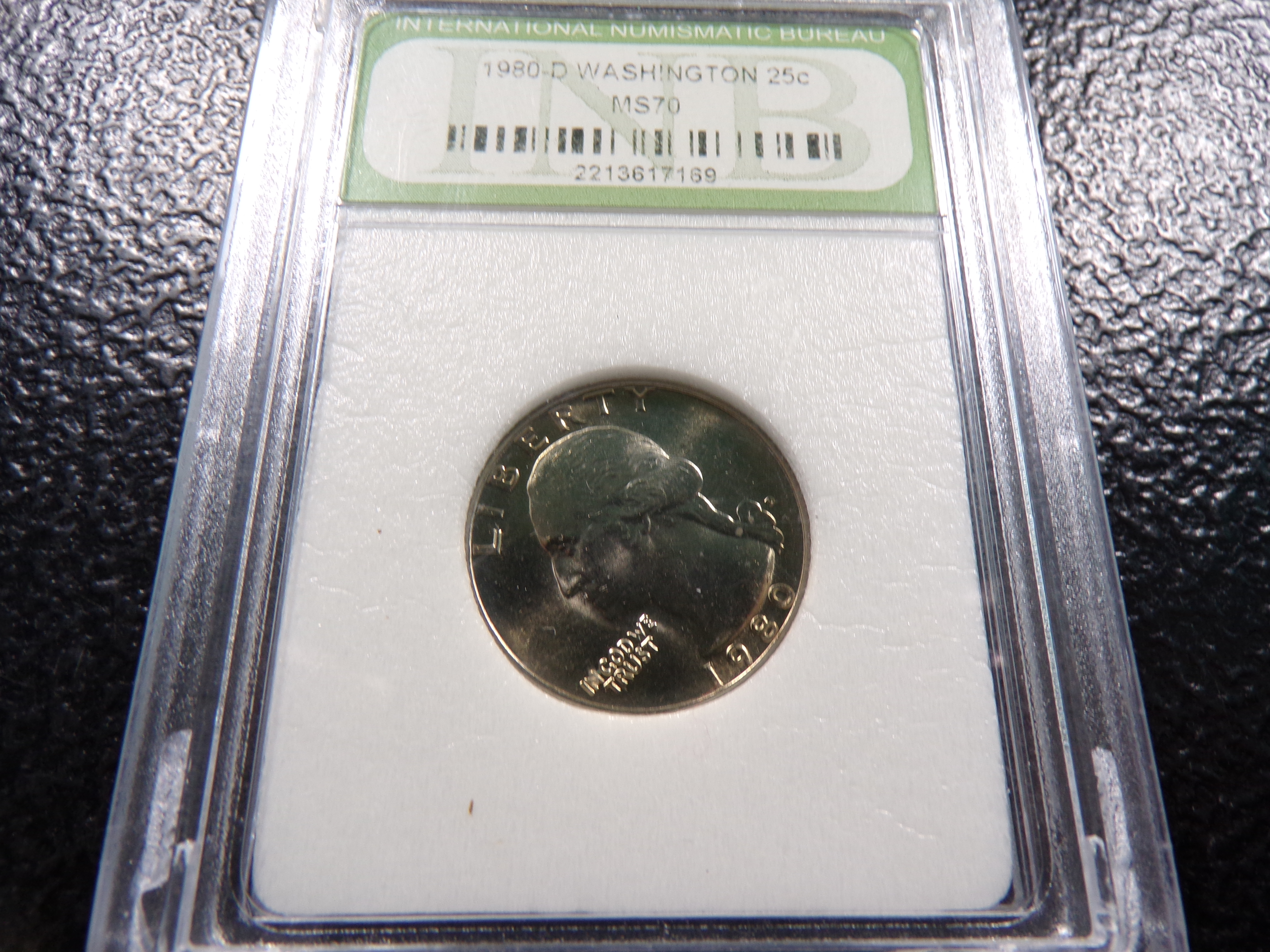 1980-D INB MS70 WASHINGTON QUARTER