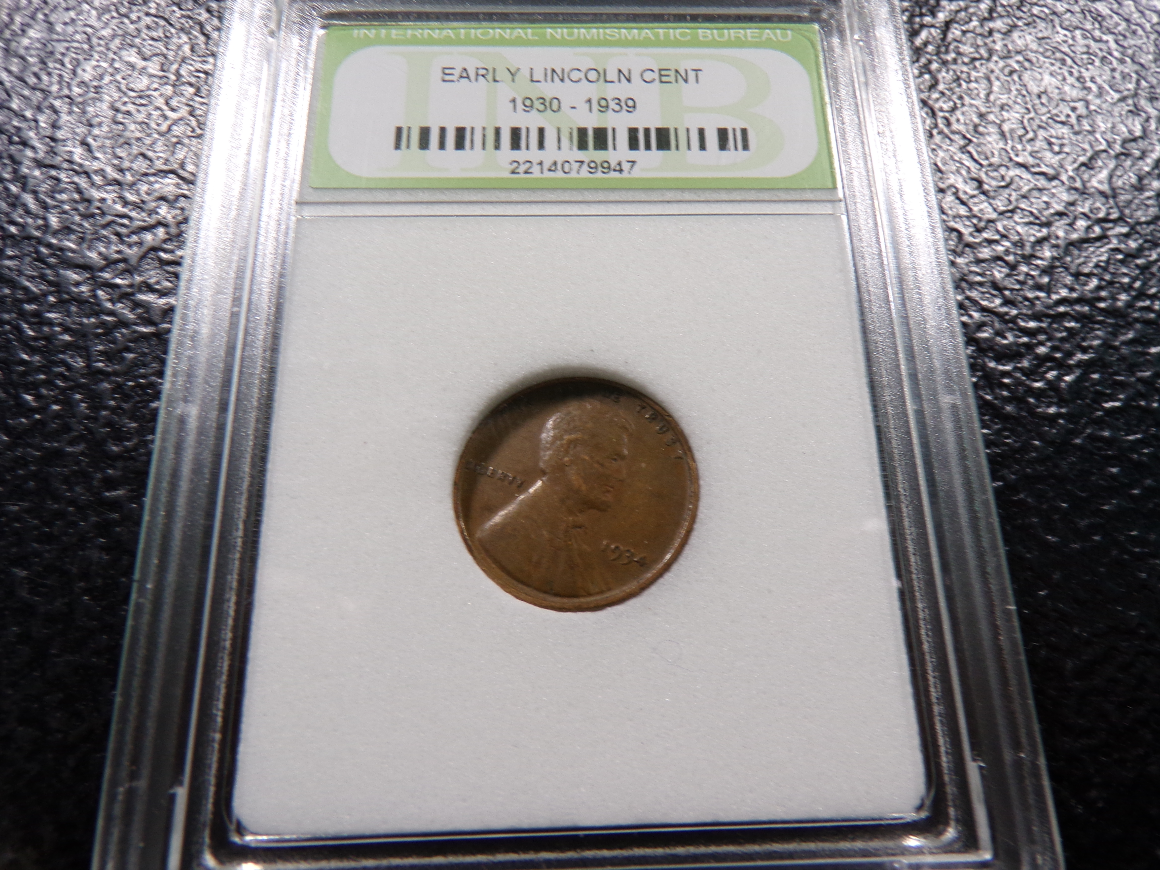 1934 INB EARLY LINCOLN WHEAT CENT