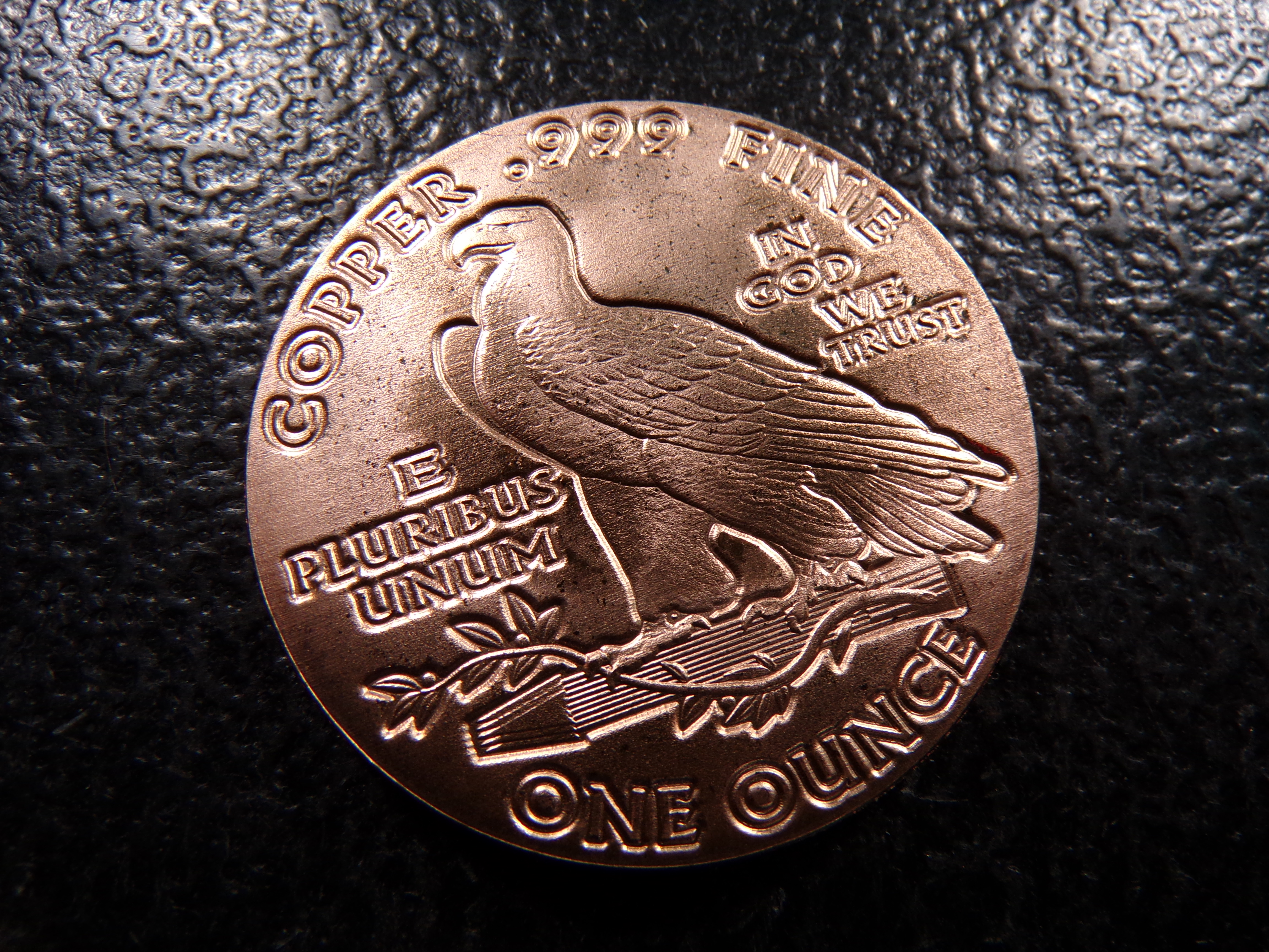 INDIAN HEAD STYLE 1 OUNCE .999 FINE COOPER