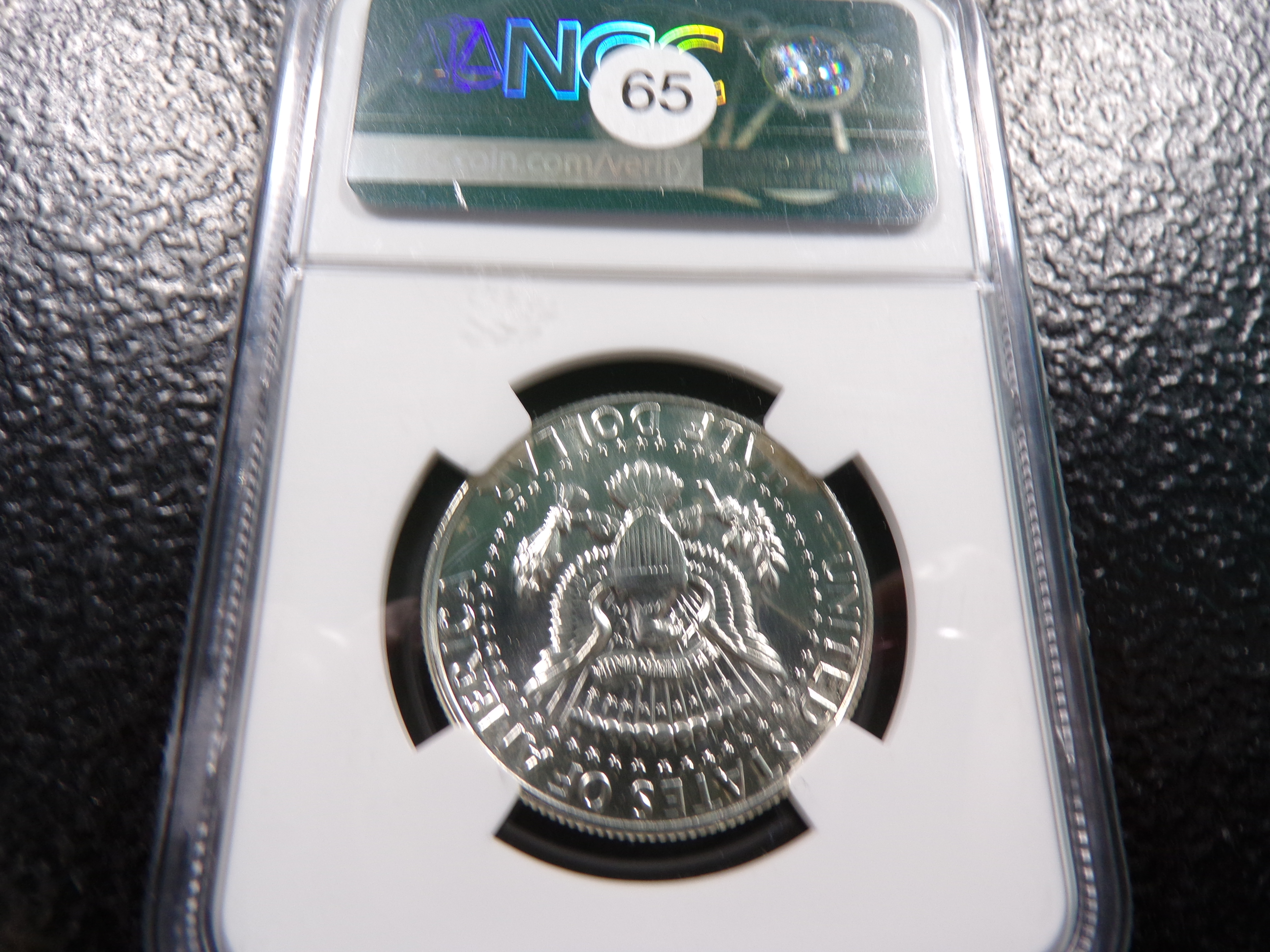 1966 SMS NGC MS67 KENNEDY SILVER HALF DOLLAR