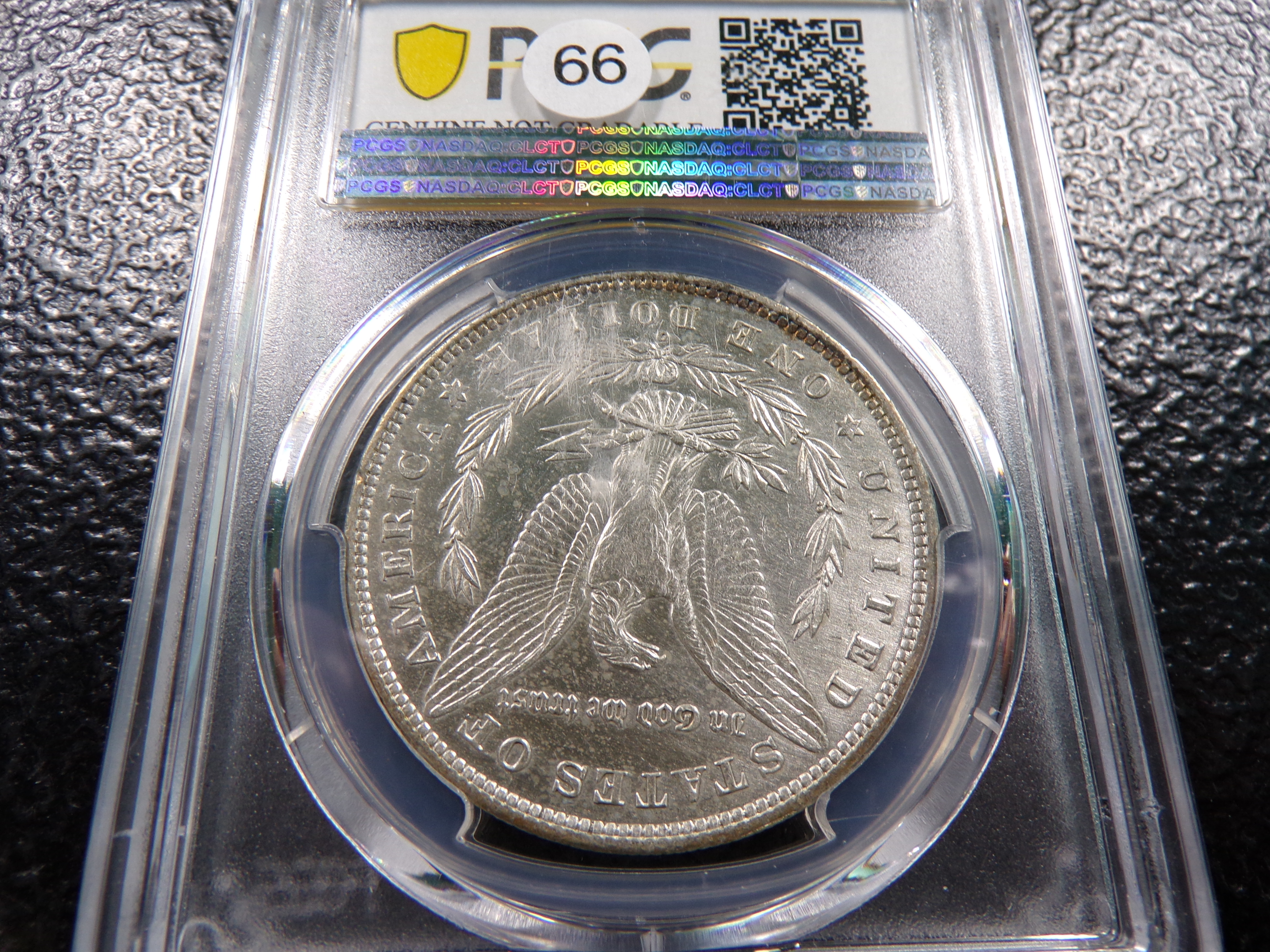 1880-O PCGS AU. DETAIL MORGAN SILVER DOLLAR GENUINE HARSHLY CLEANED