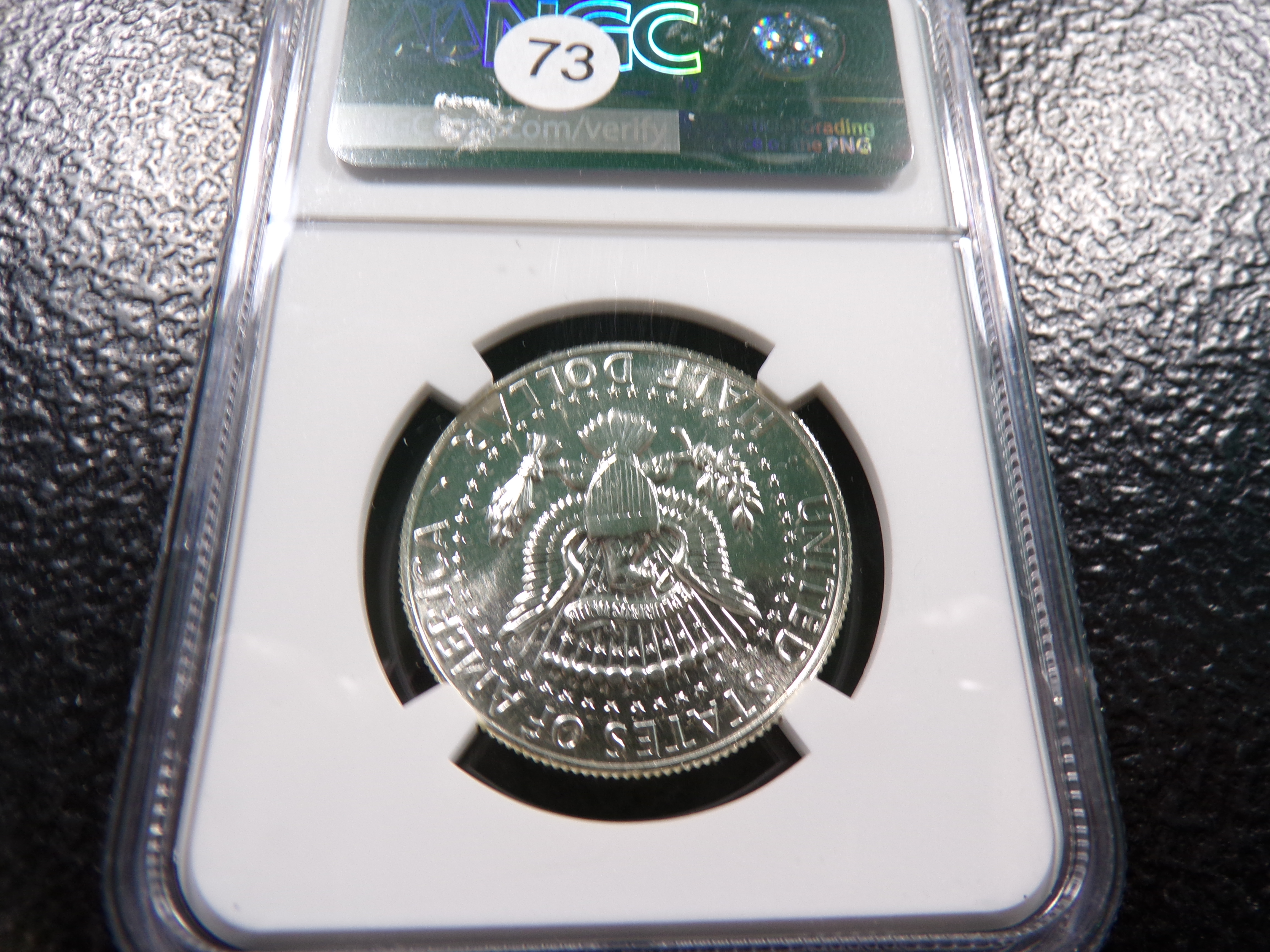 1965 SMS NGC MS67 KENNEDY SILVER HALF DOLLAR