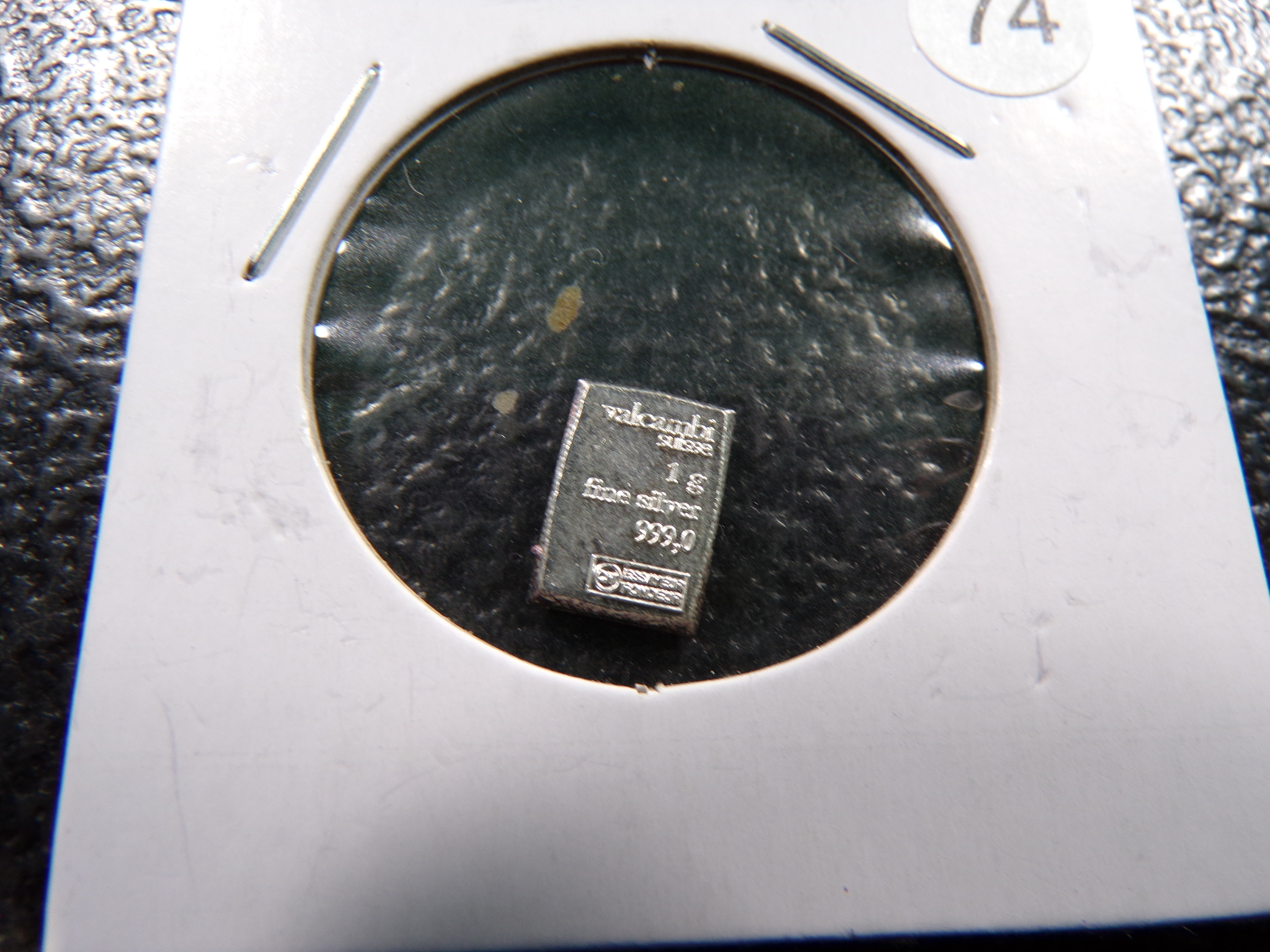 1 GRAM .999 FINE SILVER VALCAMBI BAR