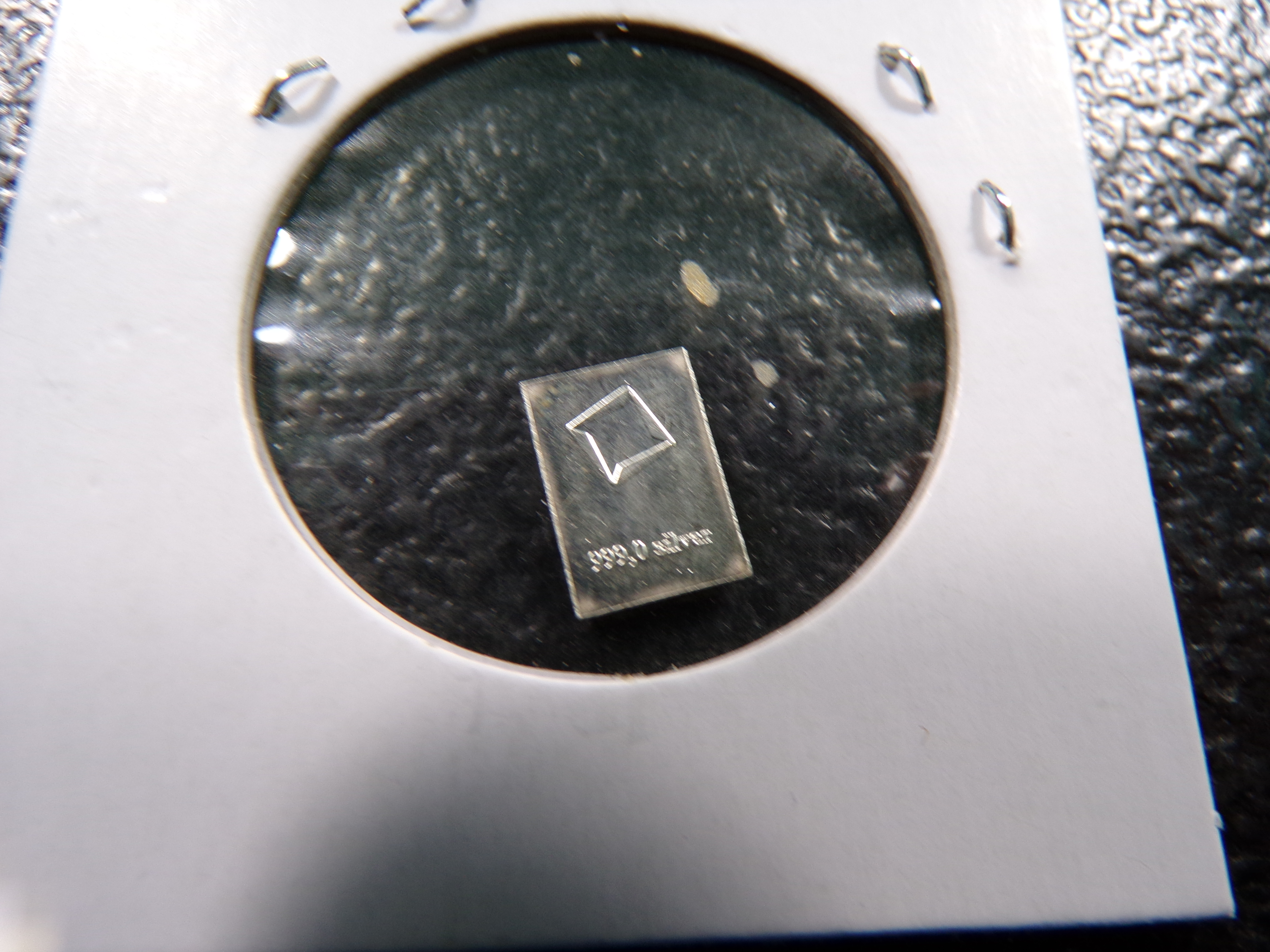 1 GRAM .999 FINE SILVER VALCAMBI BAR
