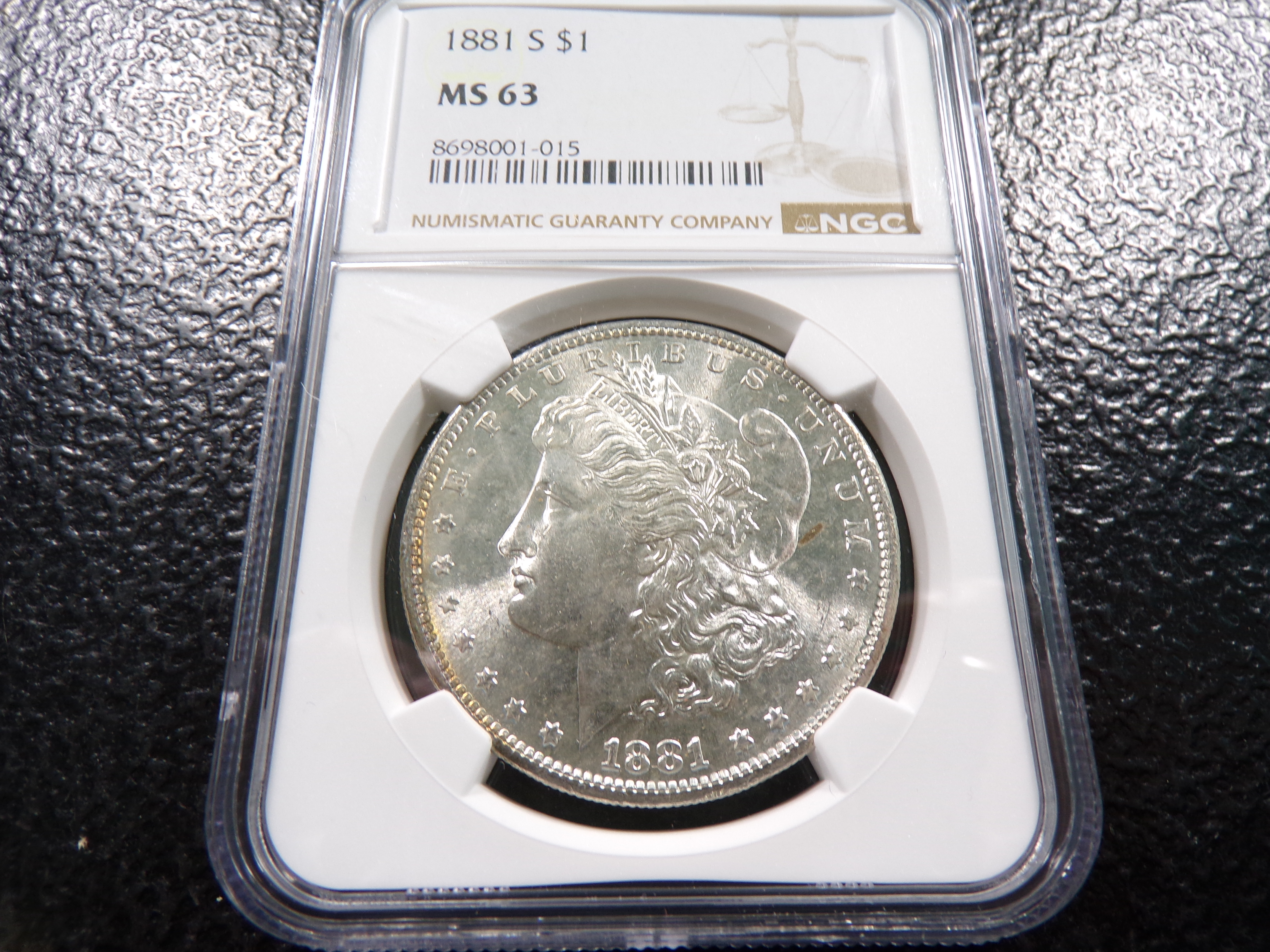 1881-S NGC MS63 MORGAN SILVER DOLLAR