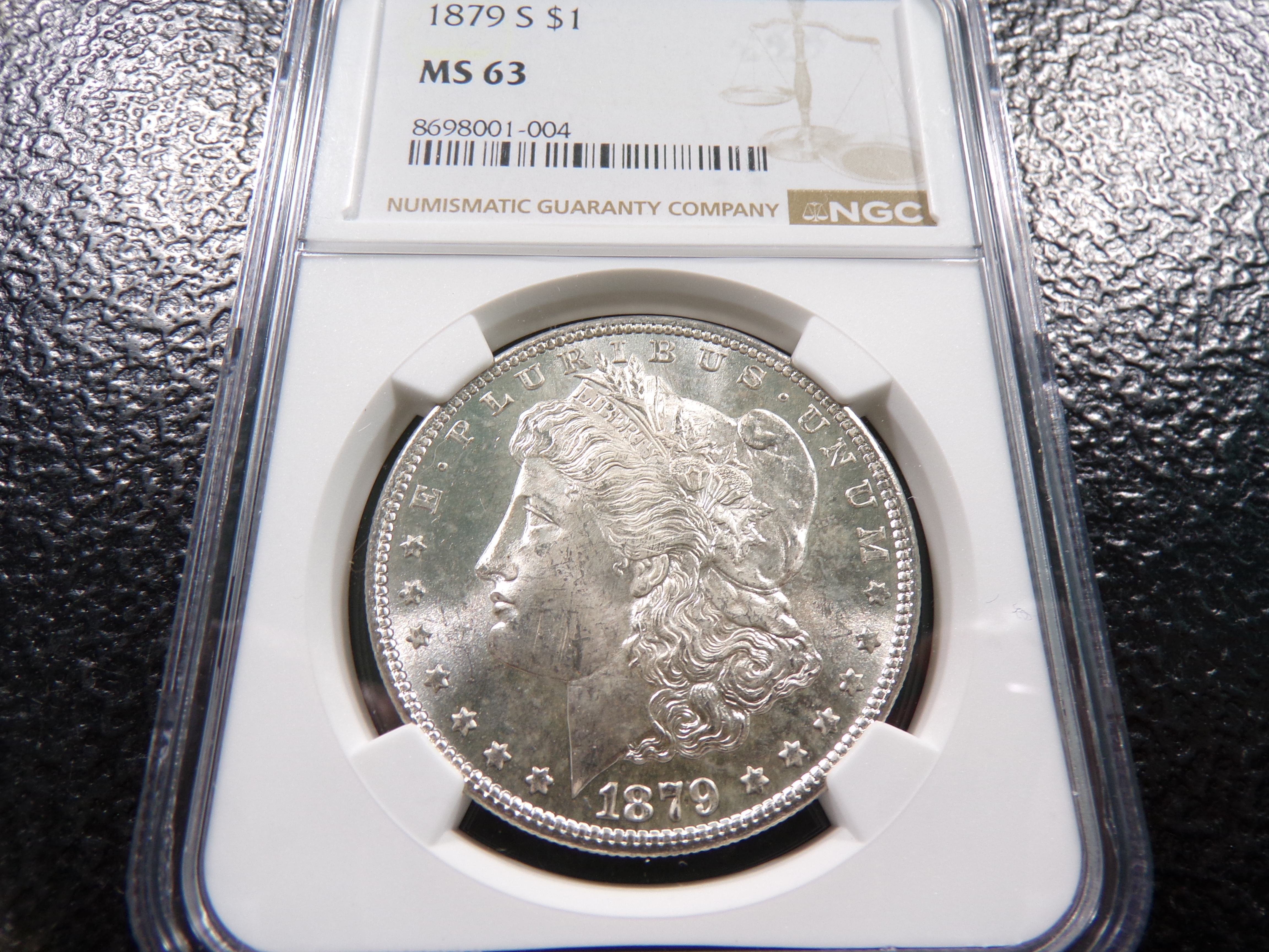 1879-S NGC MS63 MORGAN SILVER DOLLAR