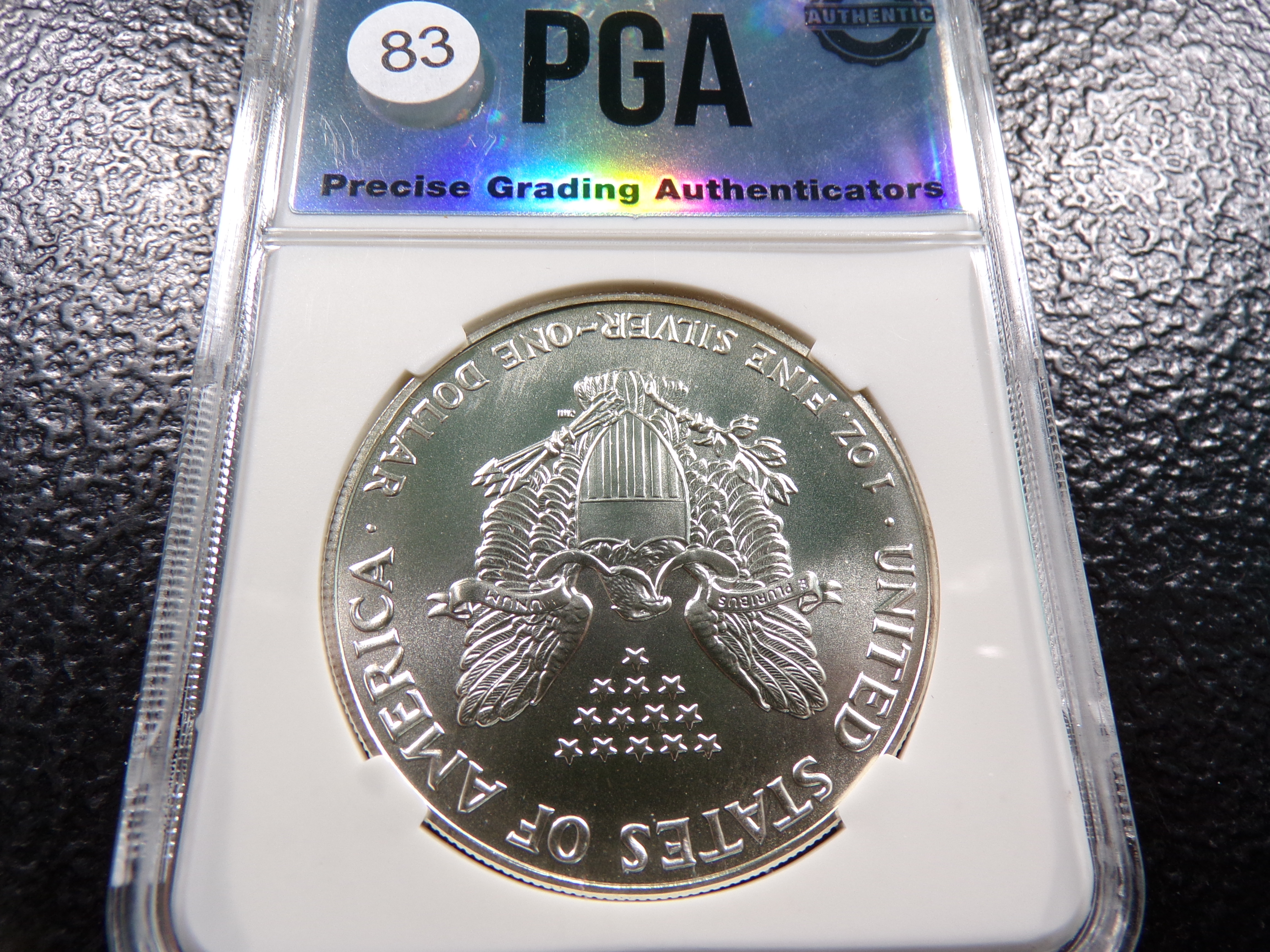 1991 PGA MS70 AMERICAN SILVER EAGLE DOLLAR
