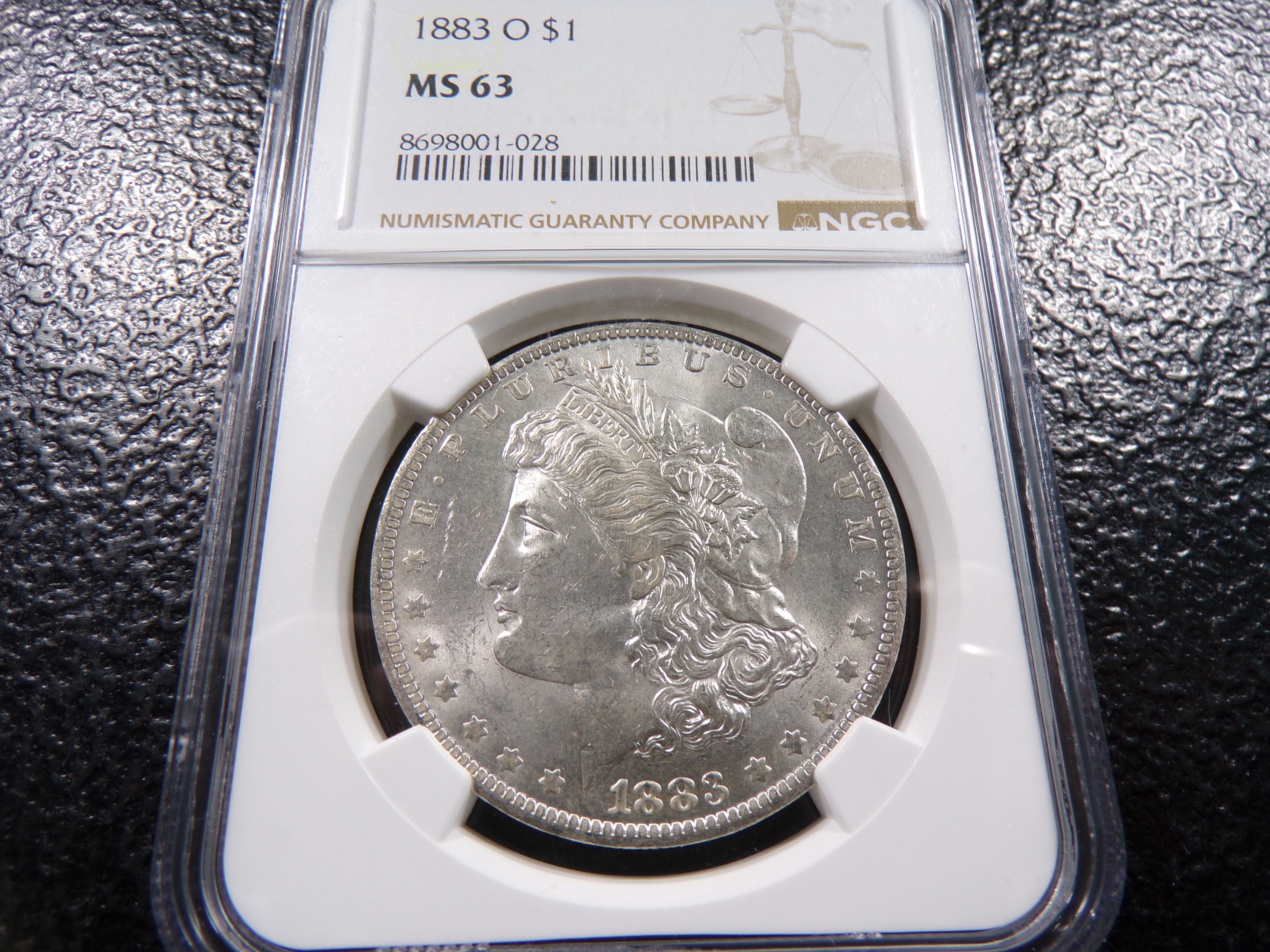 1883-O NGC MS63 MORGAN SILVER DOLLAR