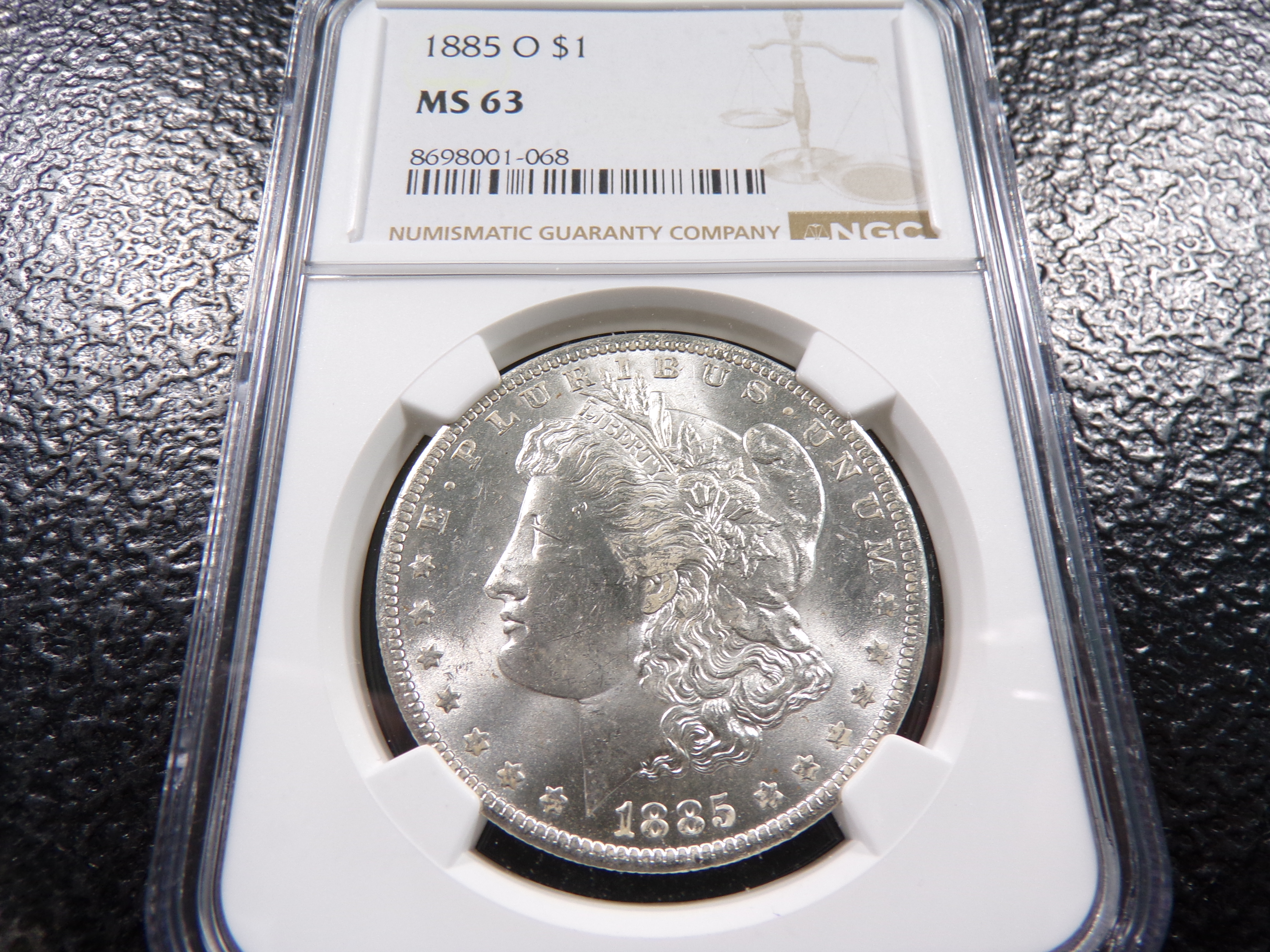 1885-O NGC MS63 MORGAN SILVER DOLLAR