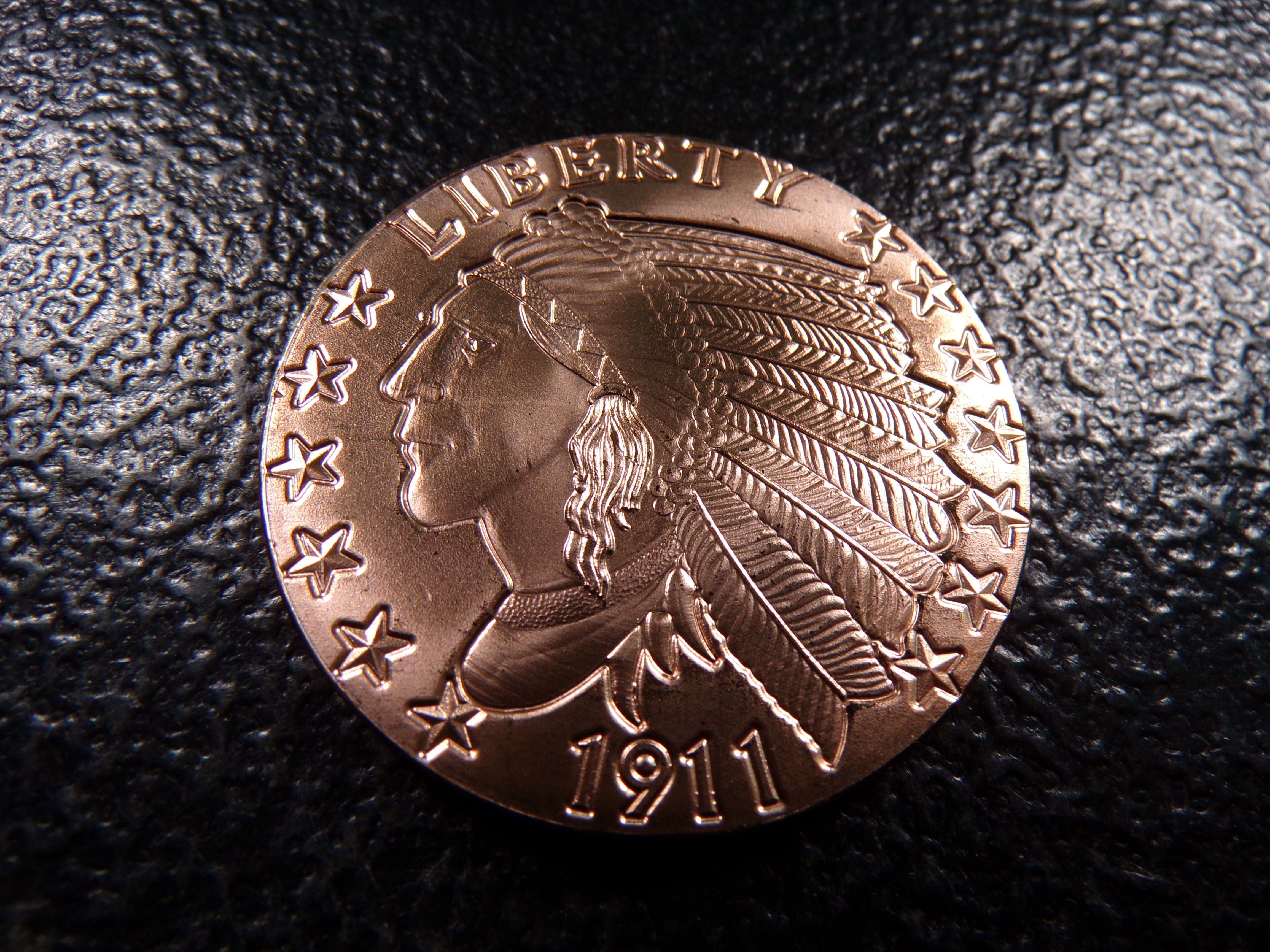 INDIAN HEAD STYLE 1 OUNCE .999 FINE COOPER