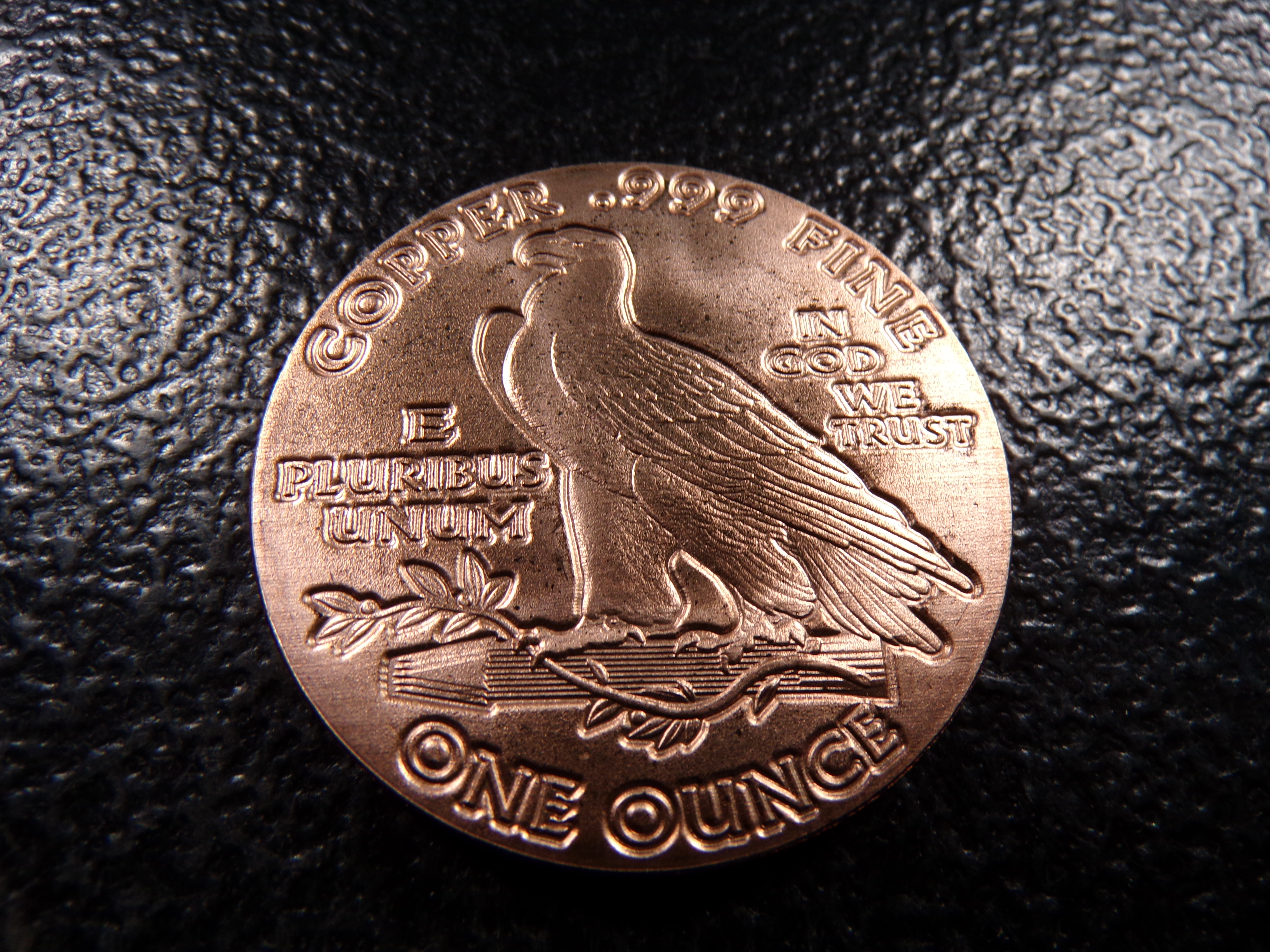 INDIAN HEAD STYLE 1 OUNCE .999 FINE COOPER