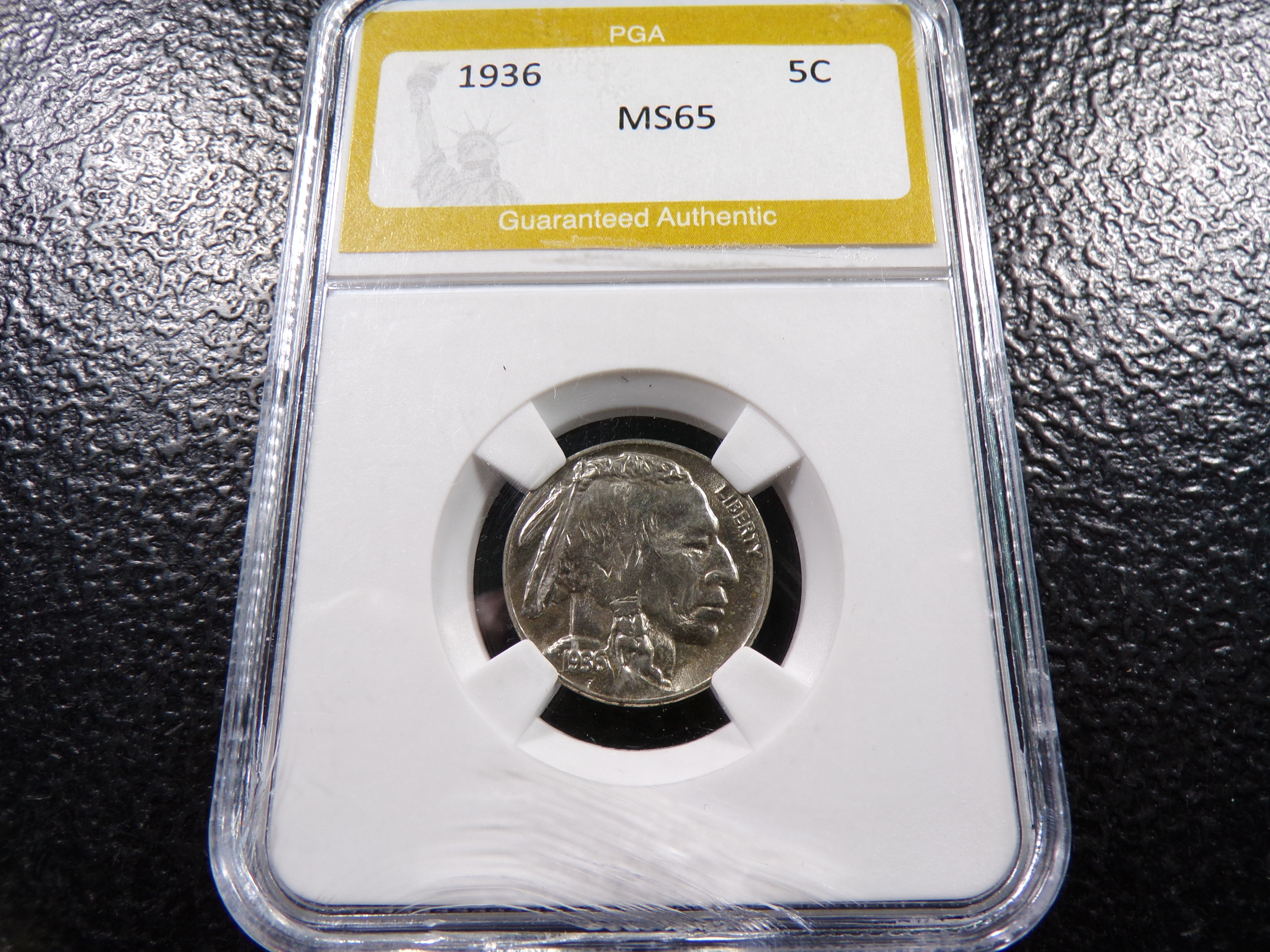 1936 PGA MS65 INDIAN HEAD BUFFALO NICKEL
