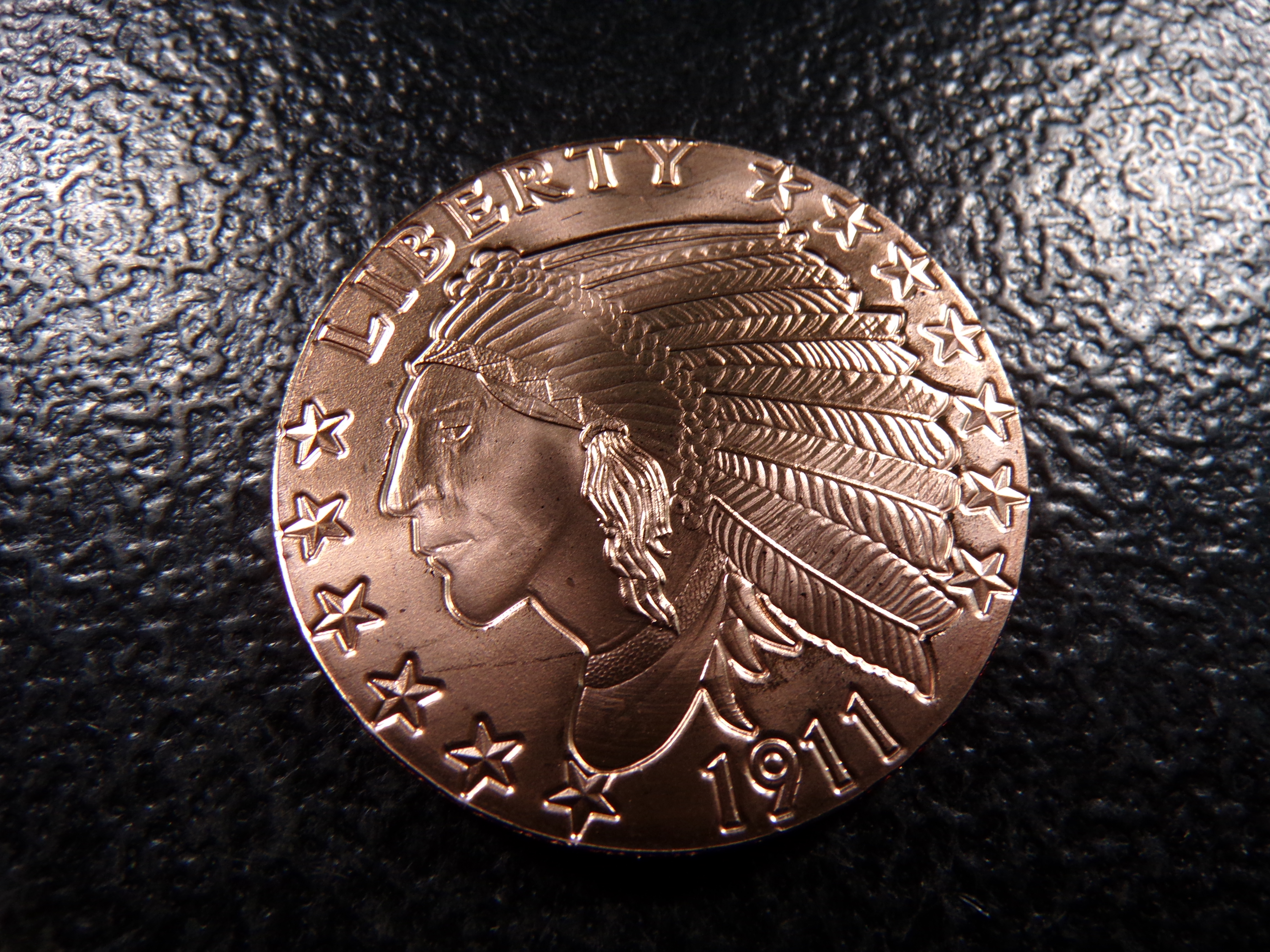 INDIAN HEAD STYLE 1 OUNCE .999 FINE COOPER