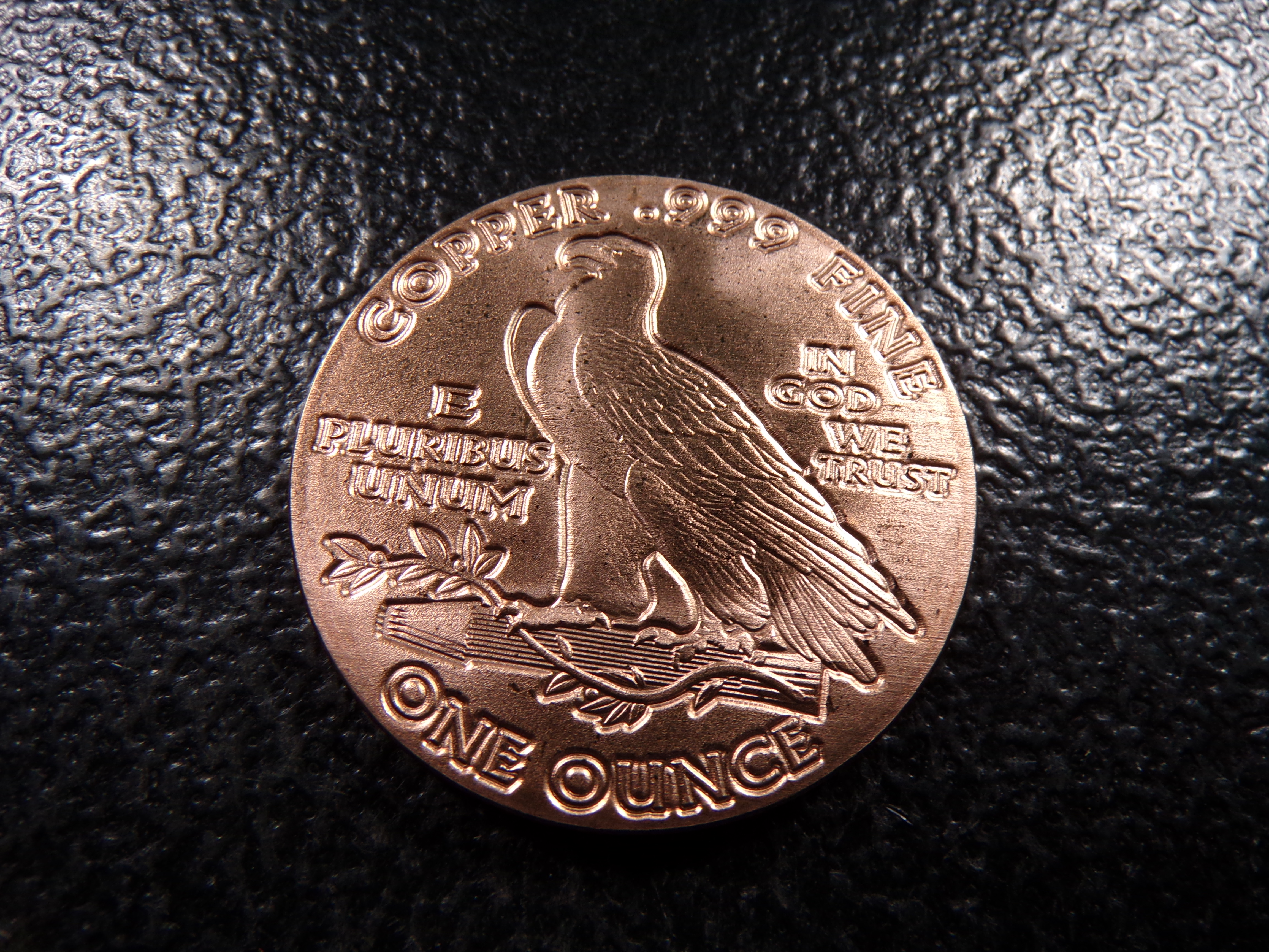 INDIAN HEAD STYLE 1 OUNCE .999 FINE COOPER