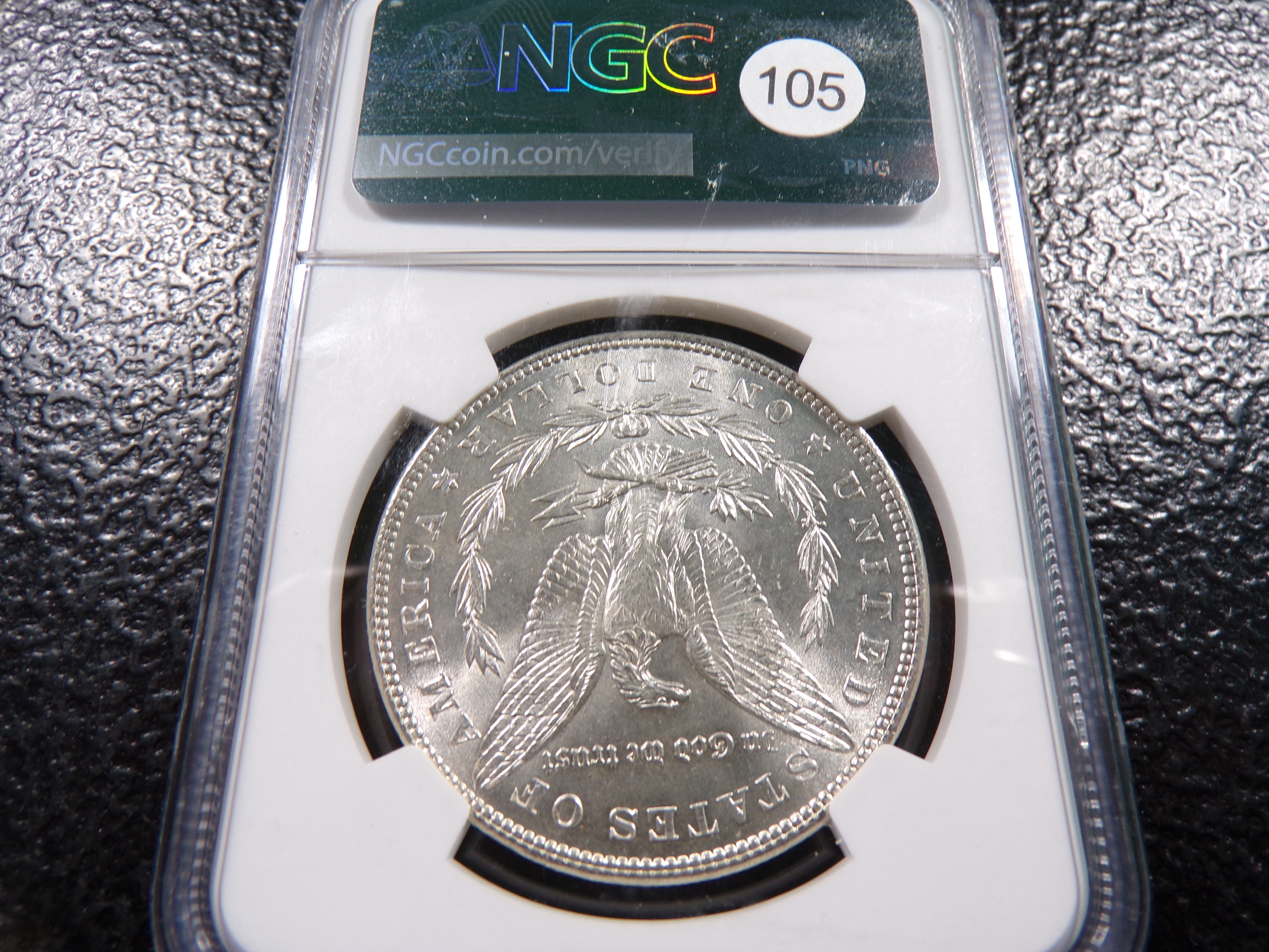 1886 NGC MS63 MORGAN SILVER DOLLAR