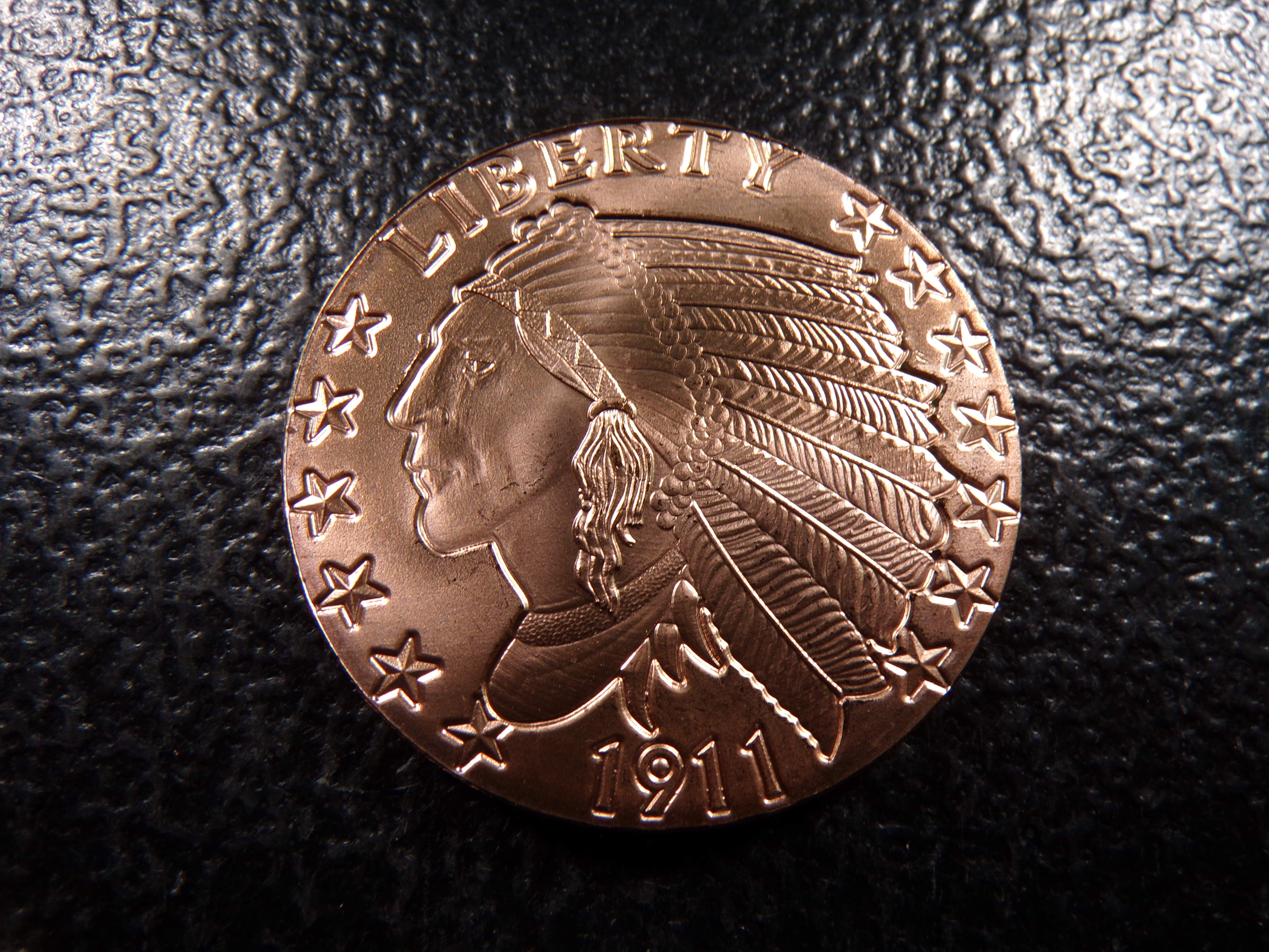 INDIAN HEAD STYLE 1 OUNCE .999 FINE COOPER