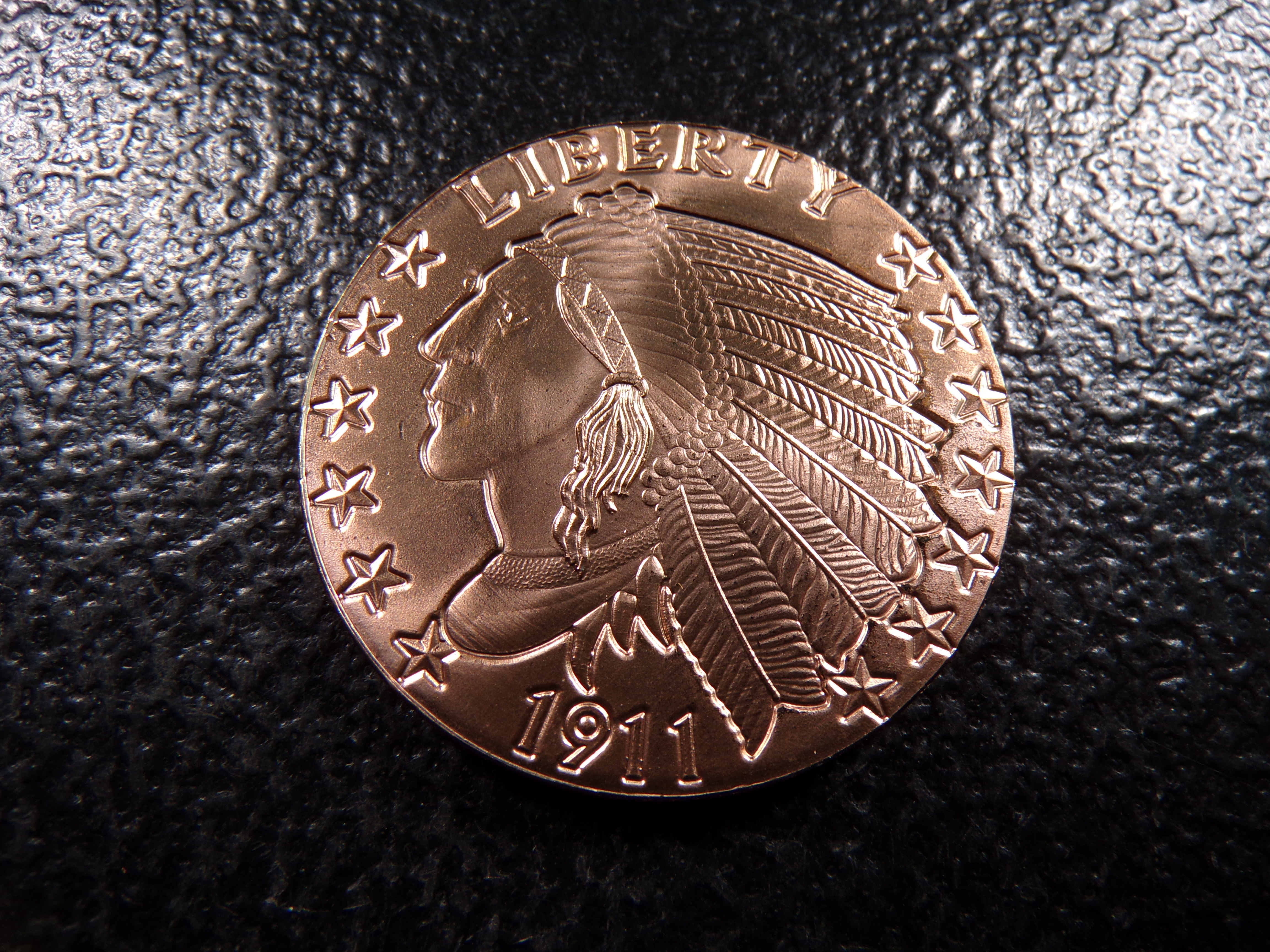INDIAN HEAD STYLE 1 OUNCE .999 FINE COOPER