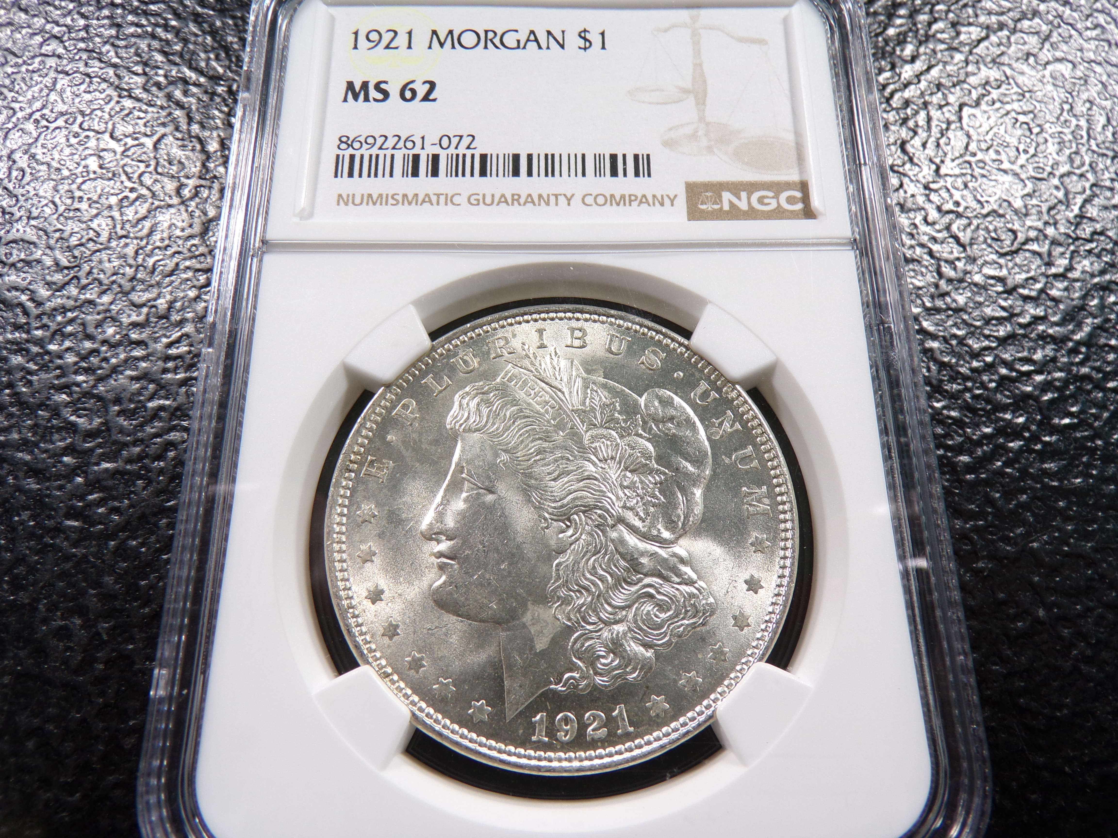 1921 NGC MS62 MORGAN SILVER DOLLAR