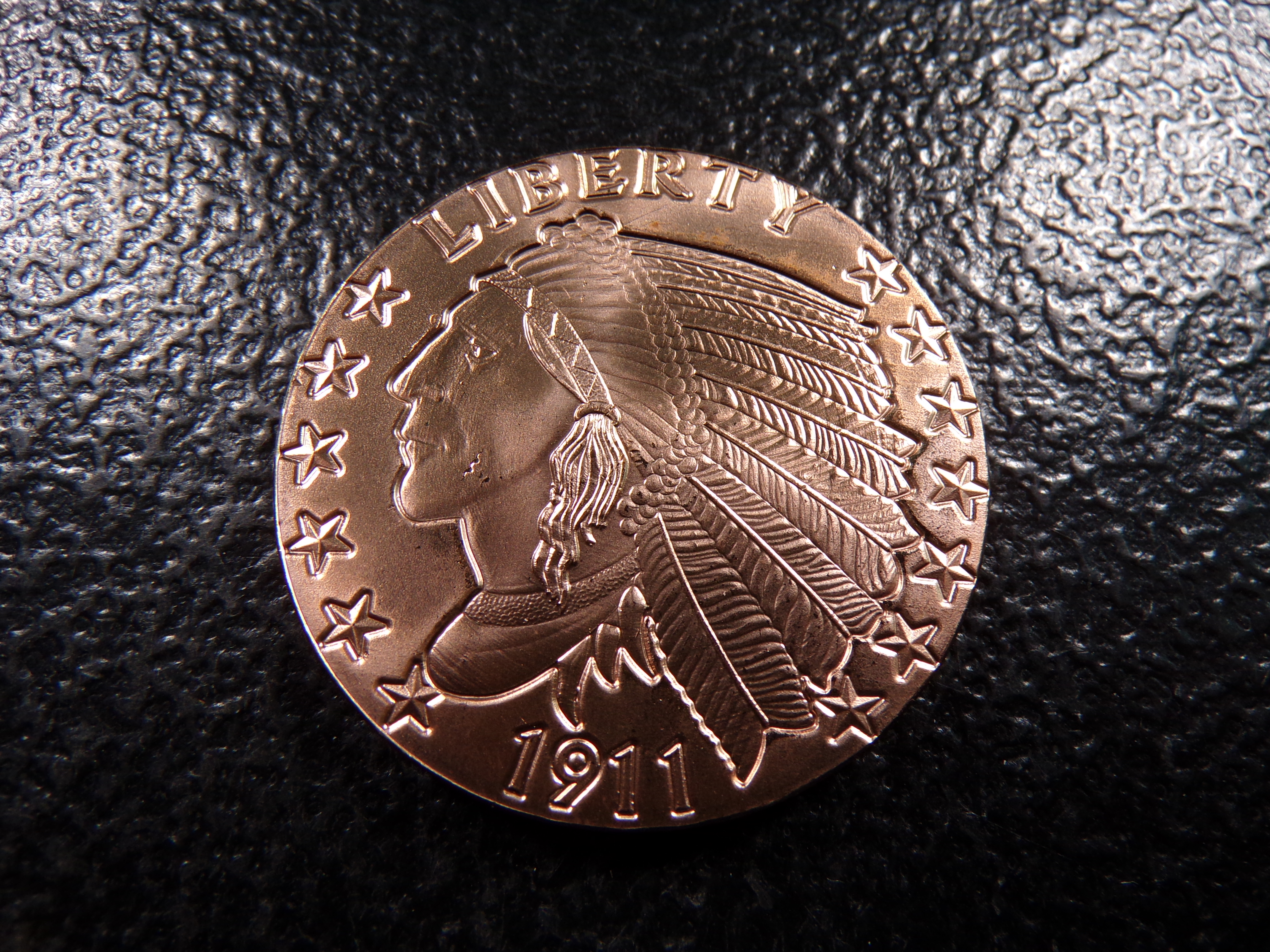 INDIAN HEAD STYLE 1 OUNCE .999 FINE COOPER