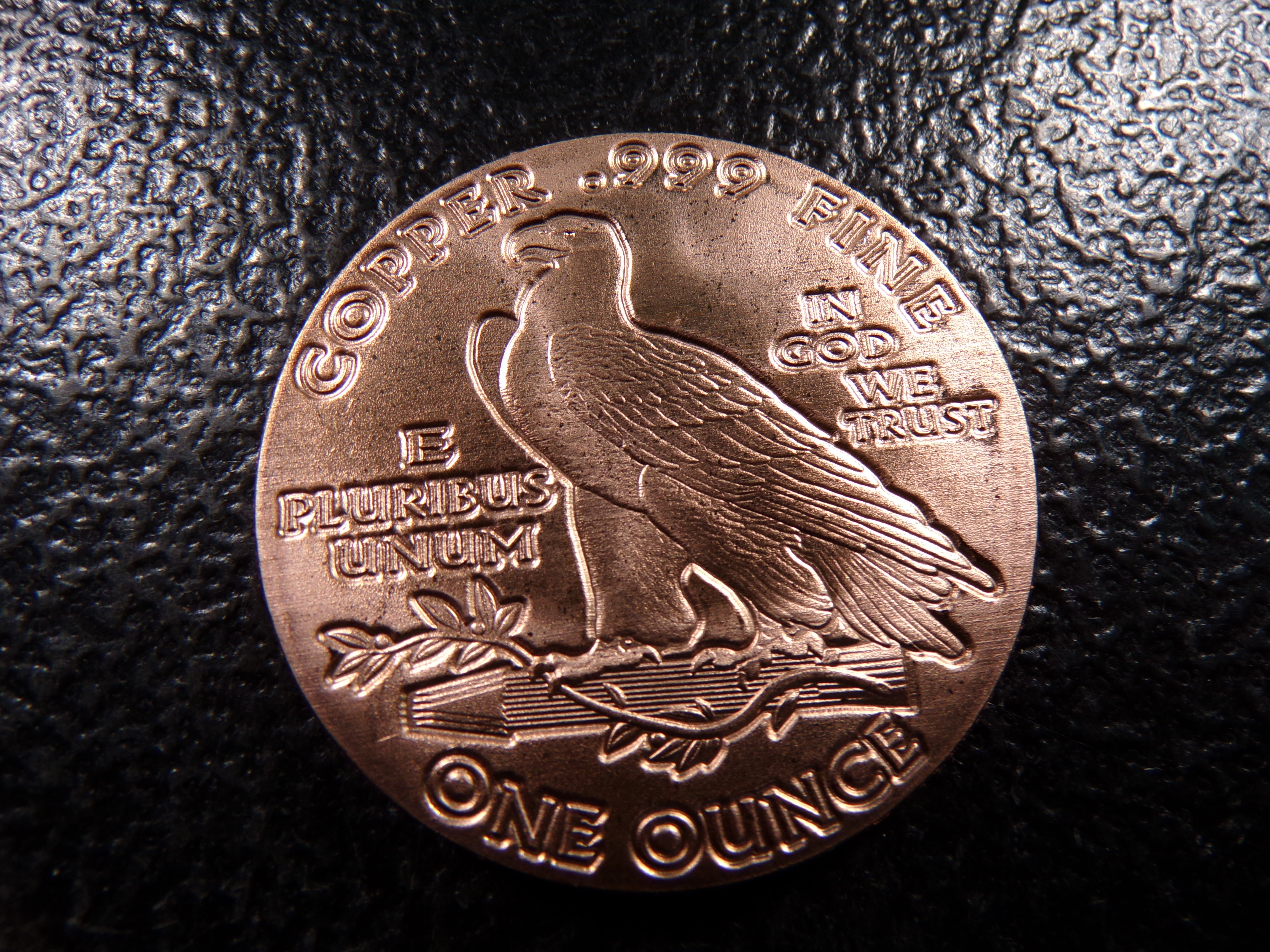 INDIAN HEAD STYLE 1 OUNCE .999 FINE COOPER