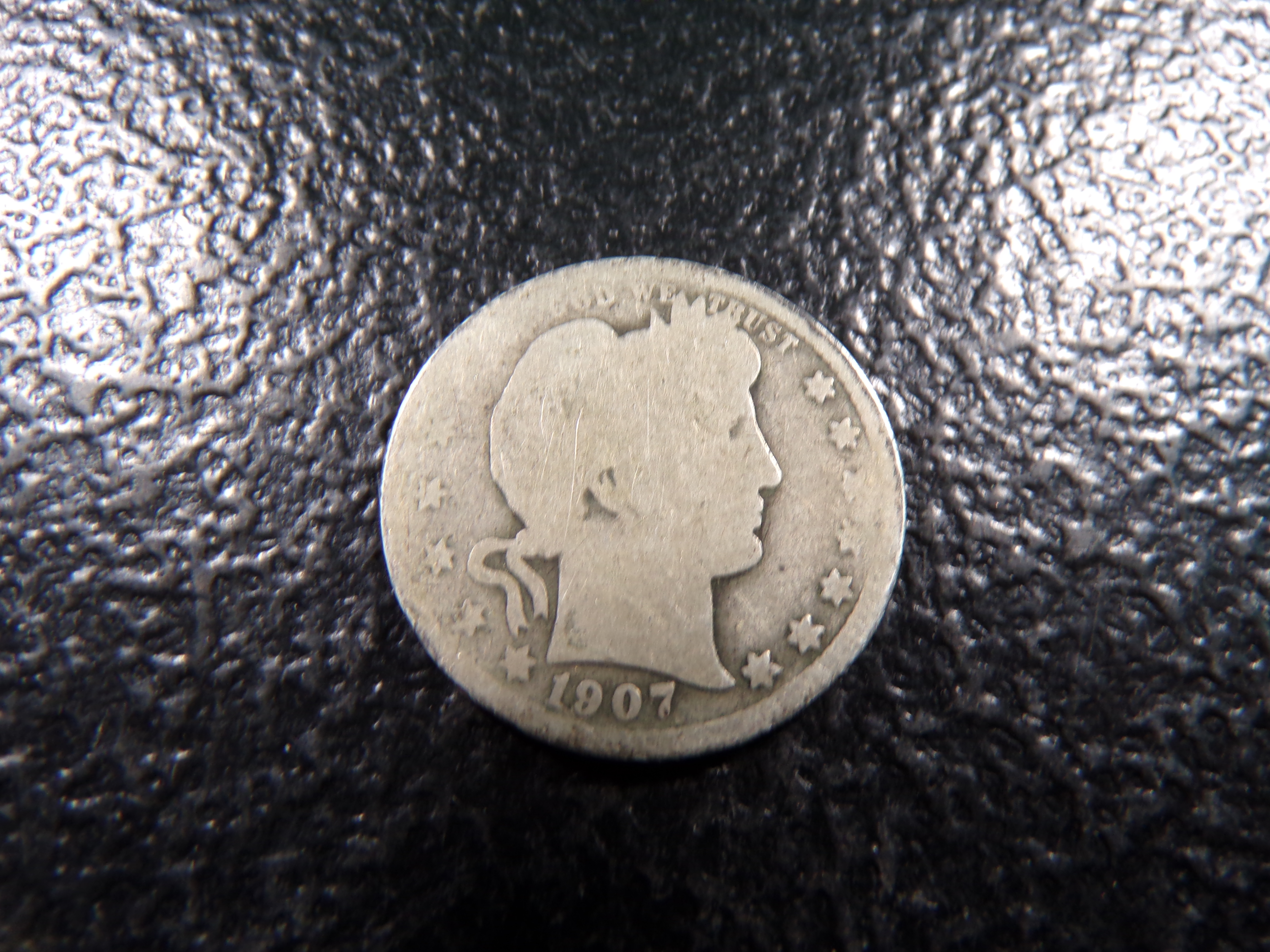 1907 BARBER SILVER QUARTER