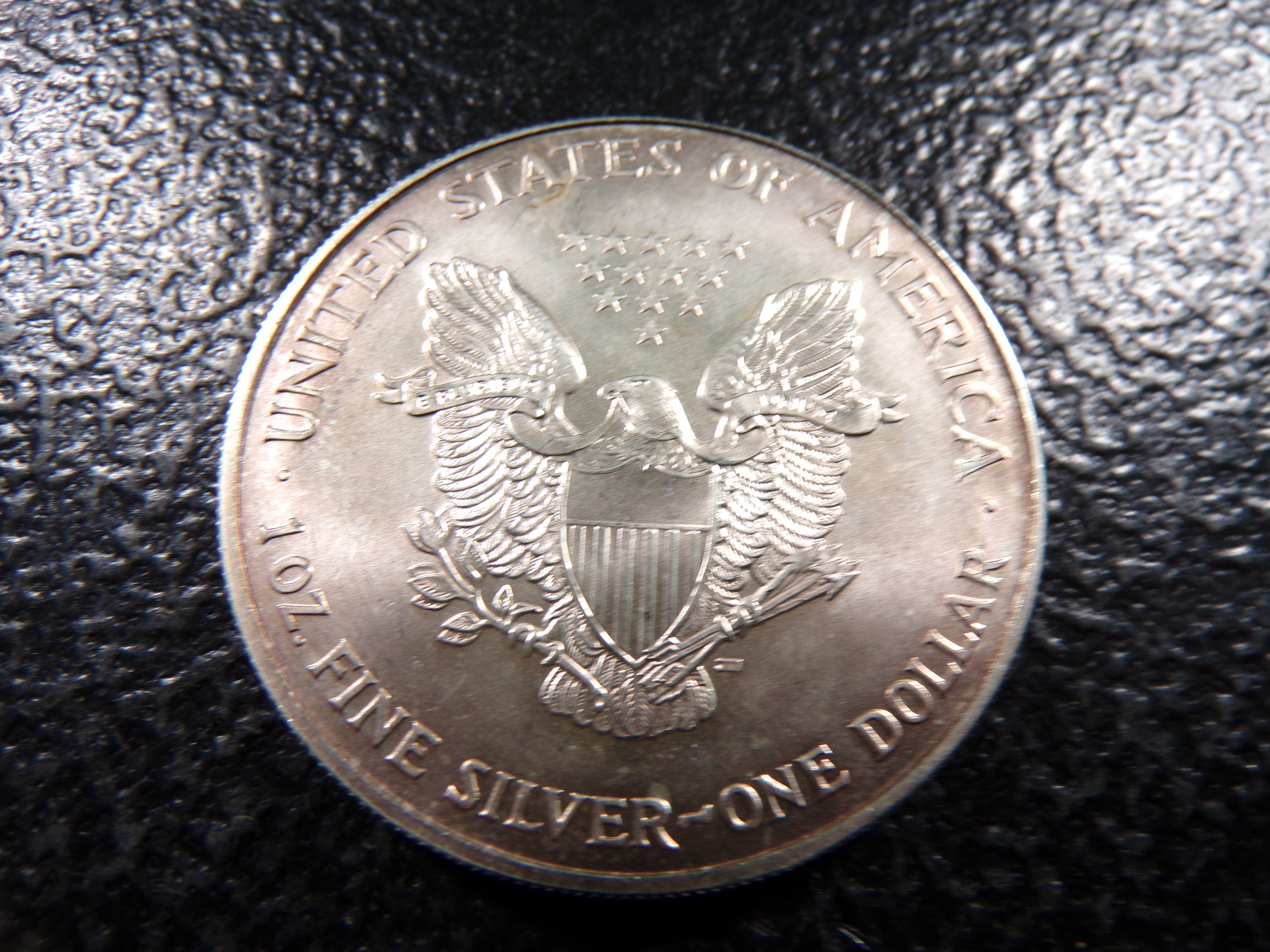 2000 COLOR ENHANCED AMERICAN SILVER EAGLE DOLLAR