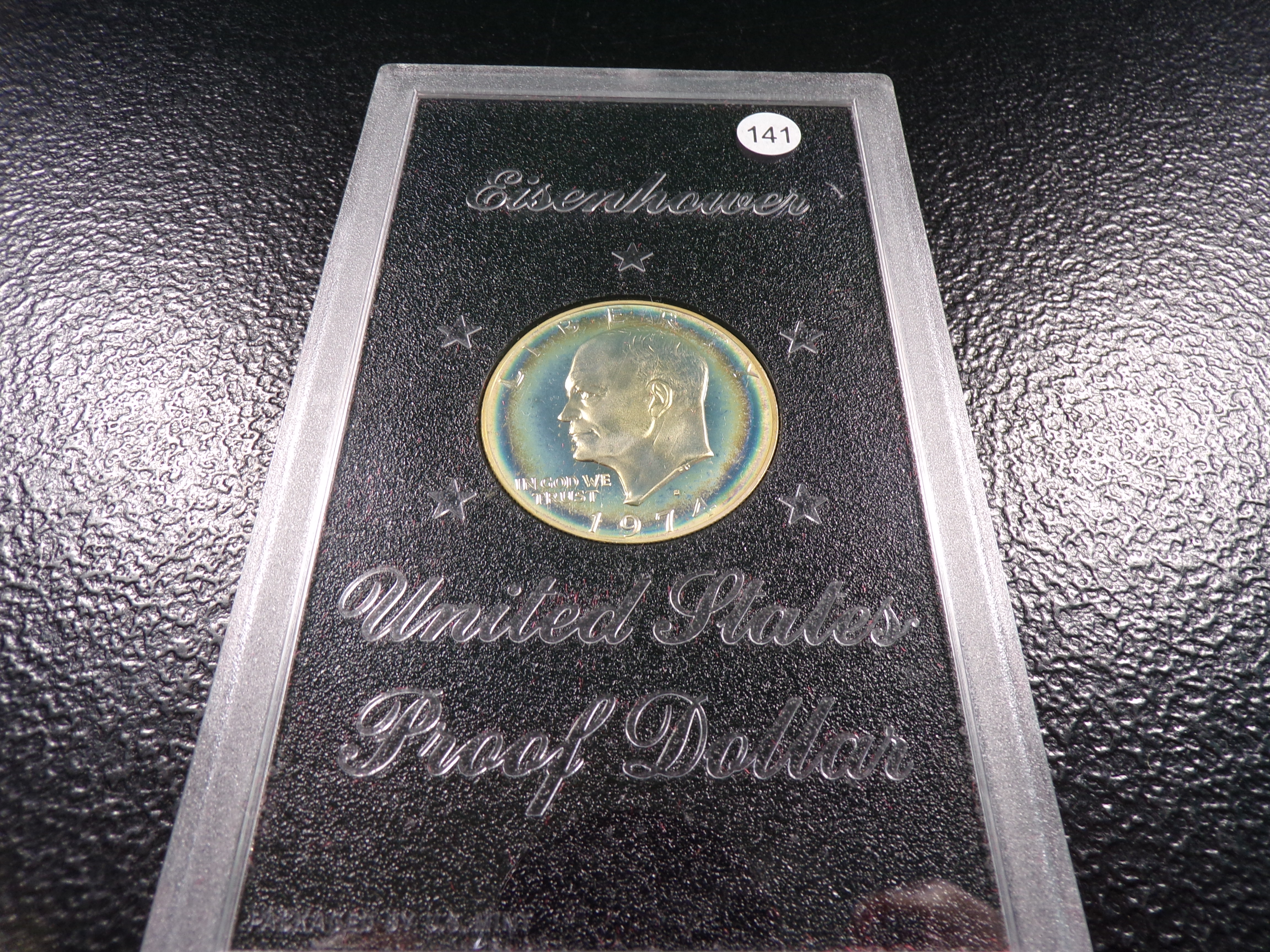 1974-S IN U.S. MINT HOLDER EISENHOWER PROOF DOLLAR