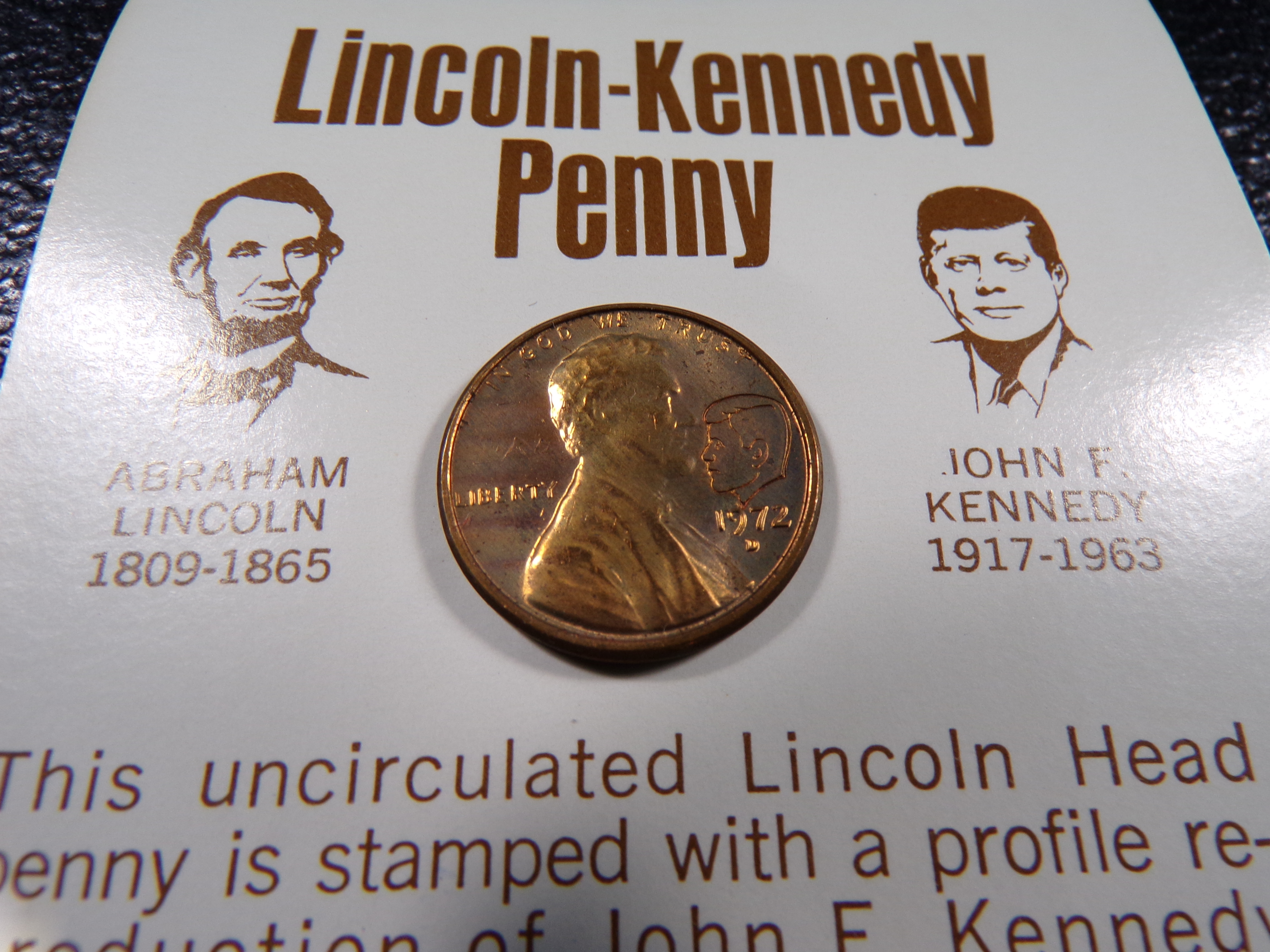 1972-D LINCOLN KENNEDY PENNY
