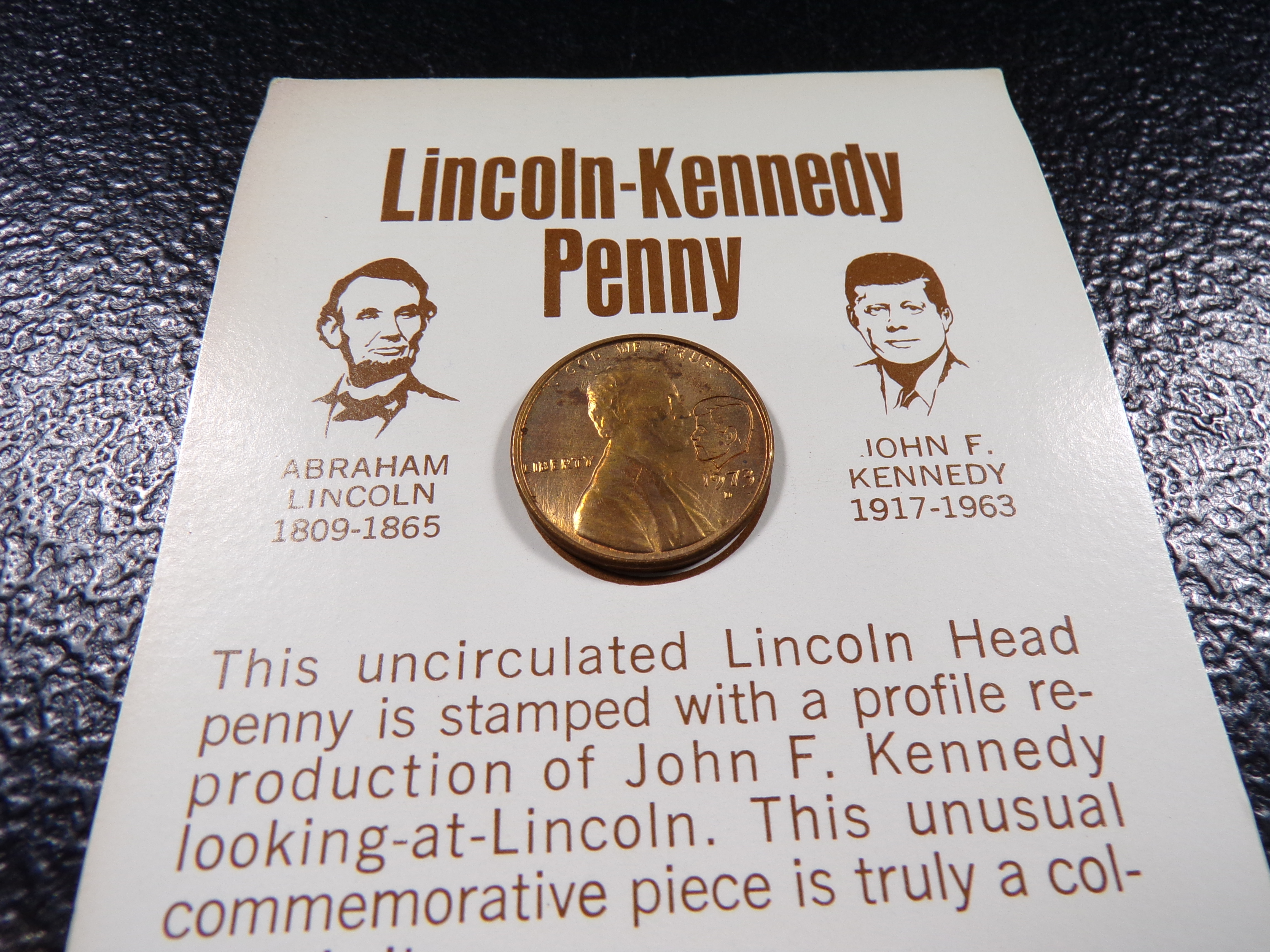 1973-D LINCOLN KENNEDY PENNY
