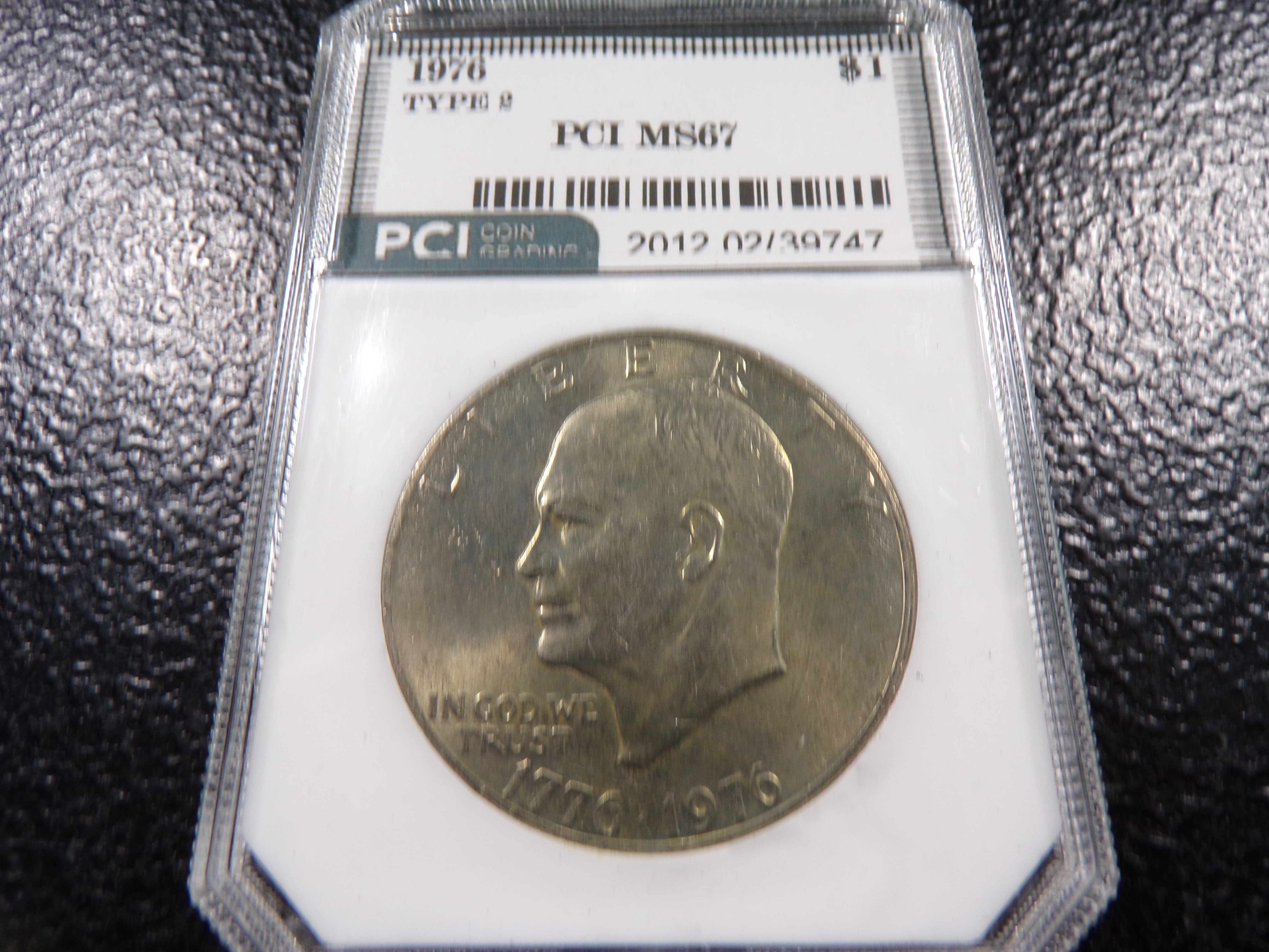 1976 TYPE 2 PCI MS67 EISENHOWER DOLLAR