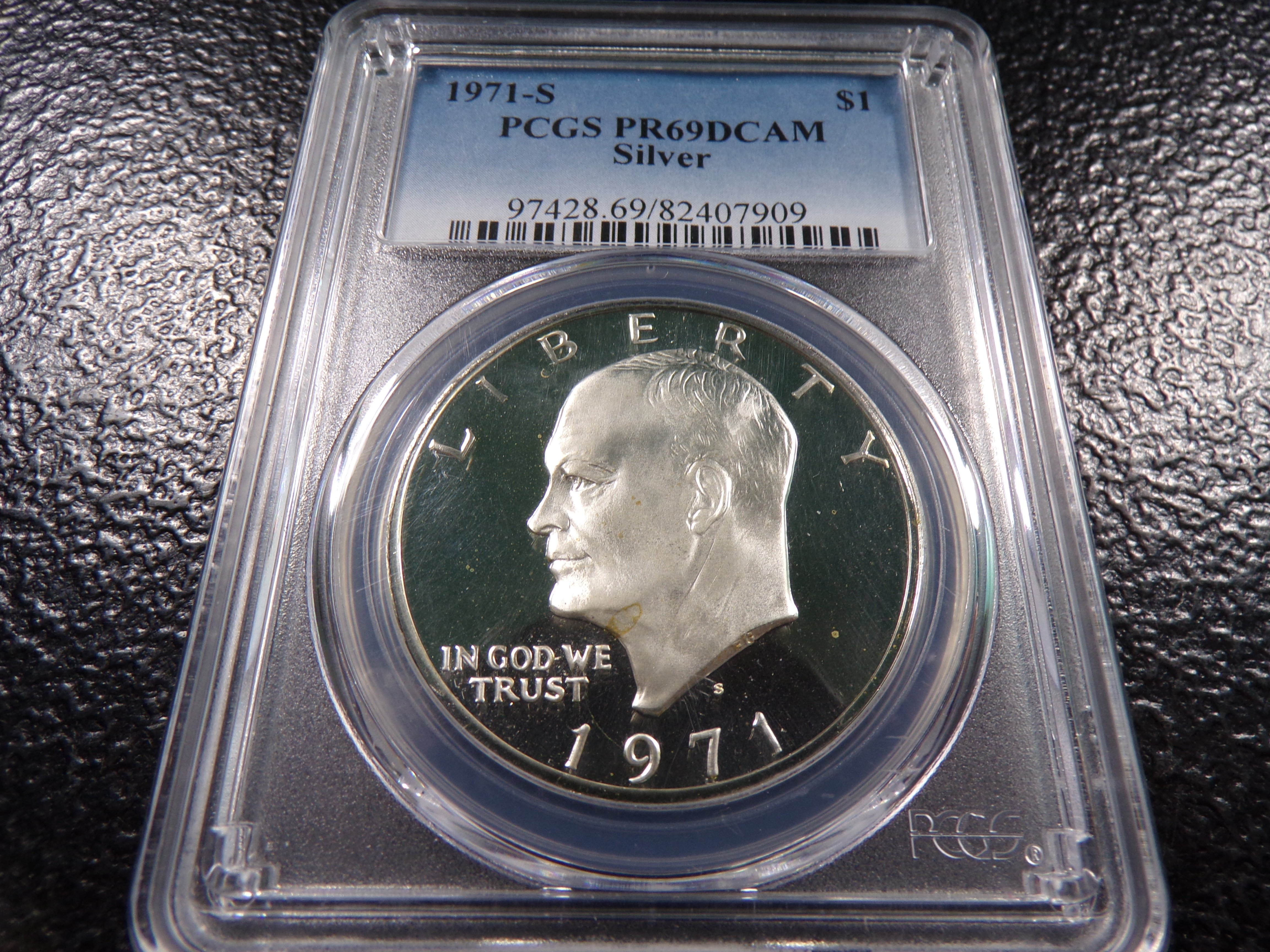 1971-S PCGS PR69DCAM EISENHOWER SILVER PROOF DOLLAR