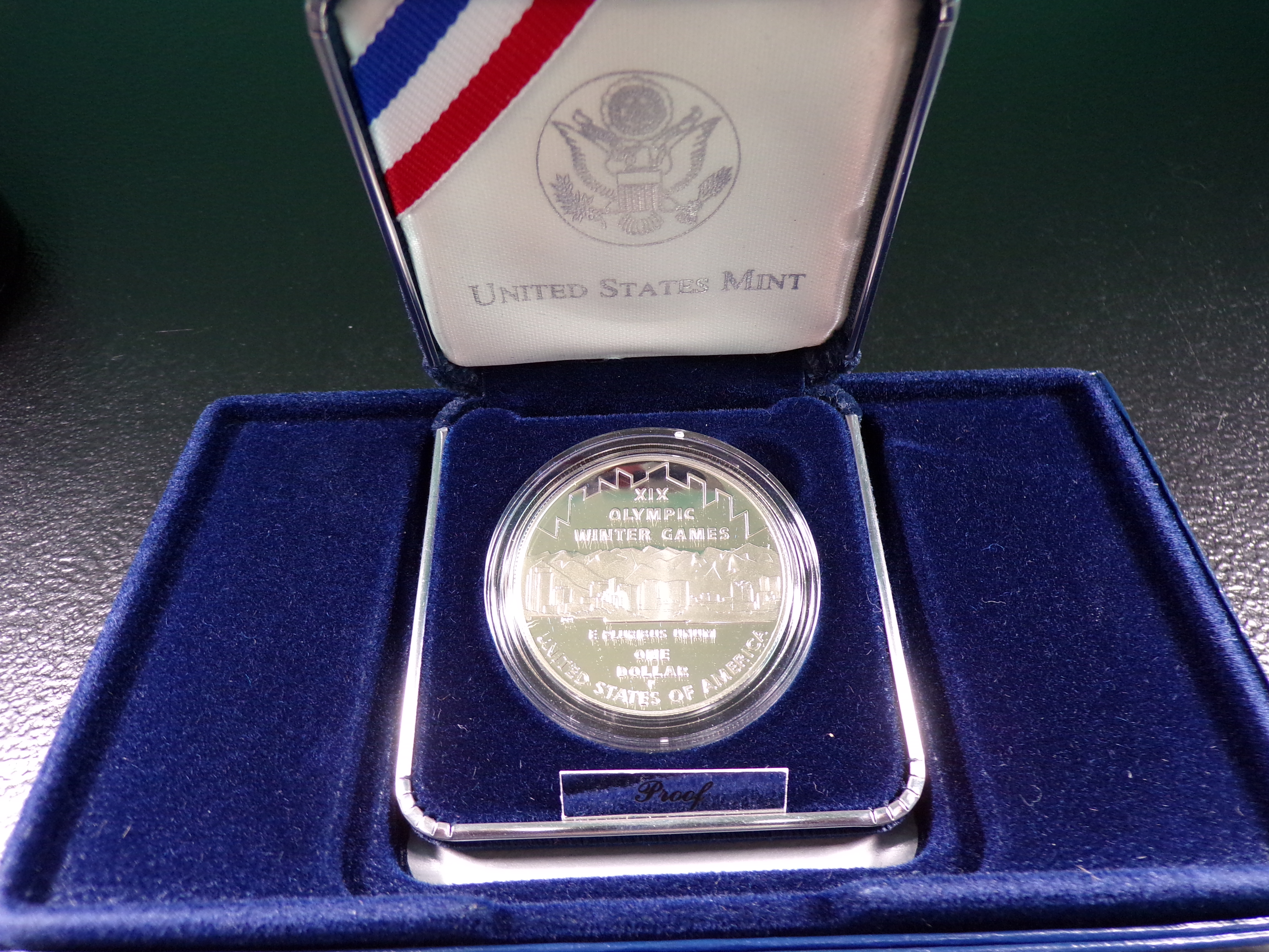 2002-P OLYMPI WINTER GAMES COMMEM. SILVER PROOF DOLLAR