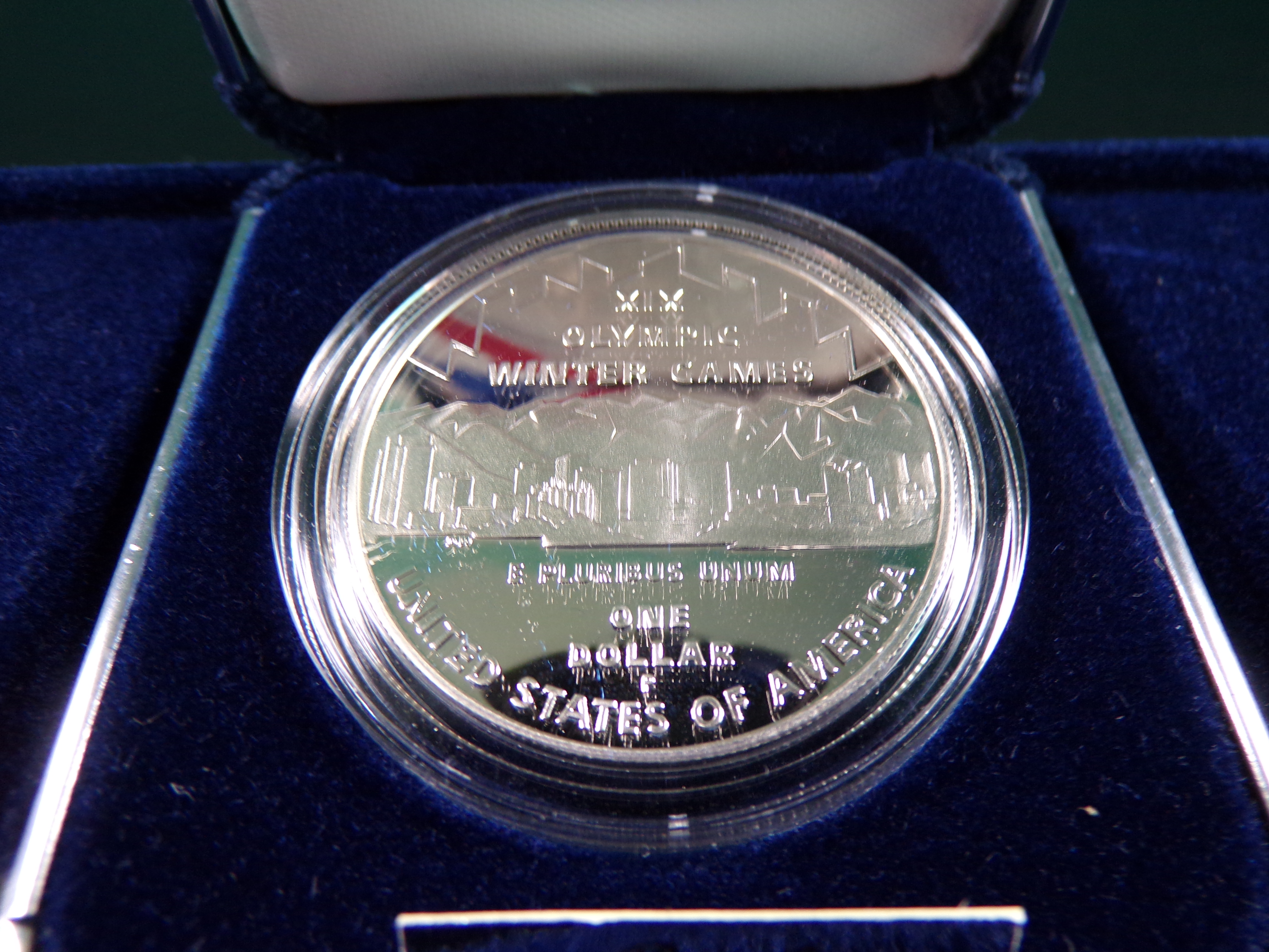 2002-P OLYMPI WINTER GAMES COMMEM. SILVER PROOF DOLLAR